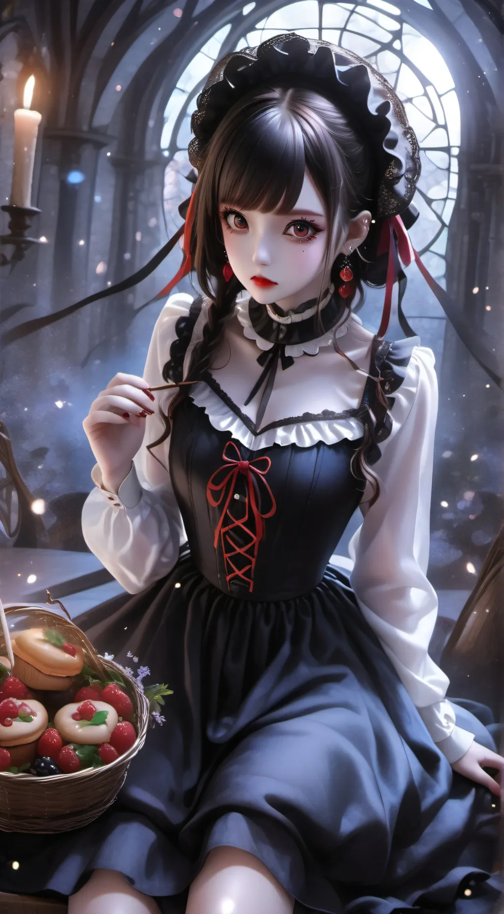 ai character: Jasmin vampiro  background