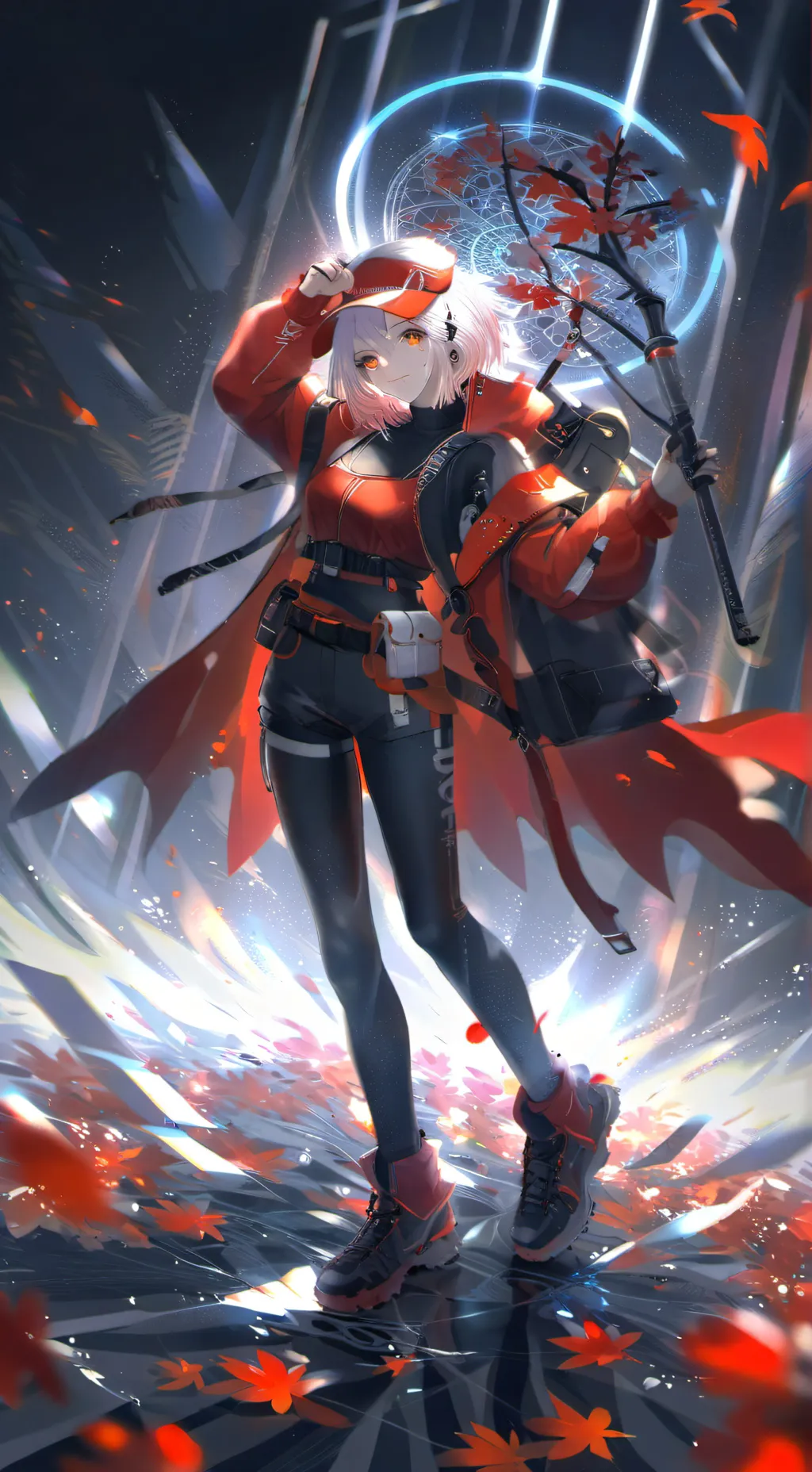 ai character: red background