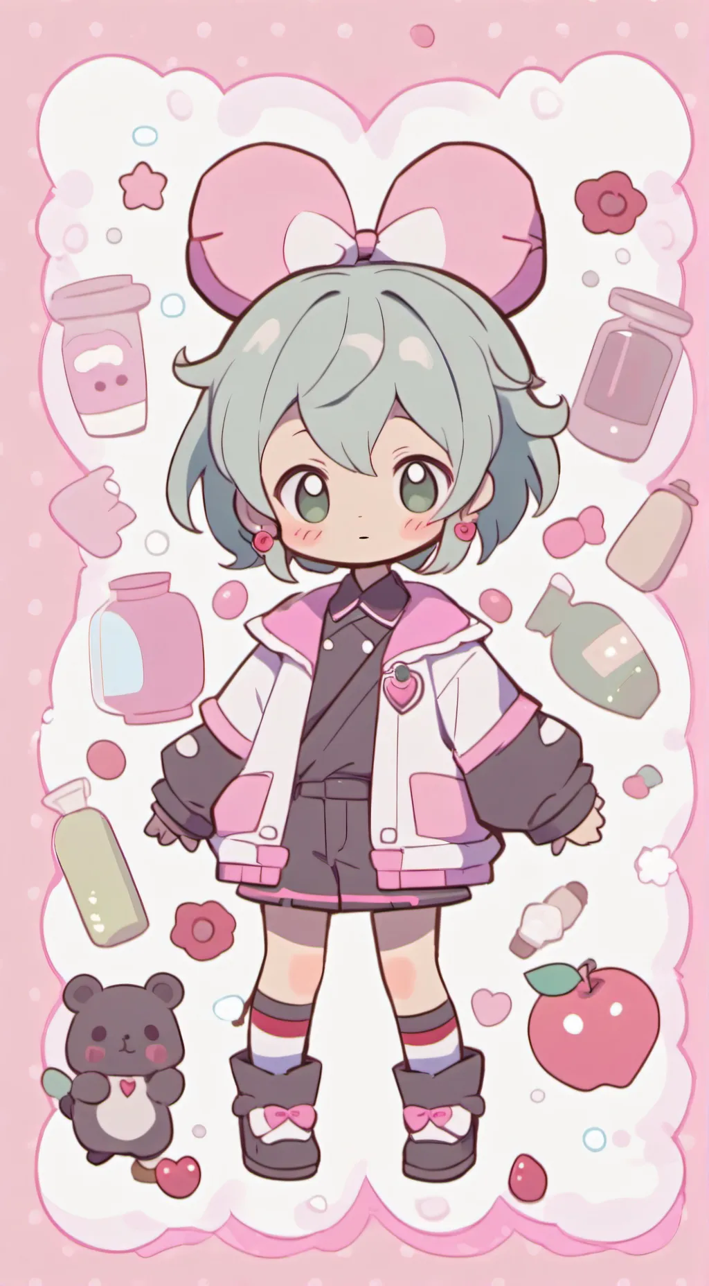 ai character: Classroom loves u background