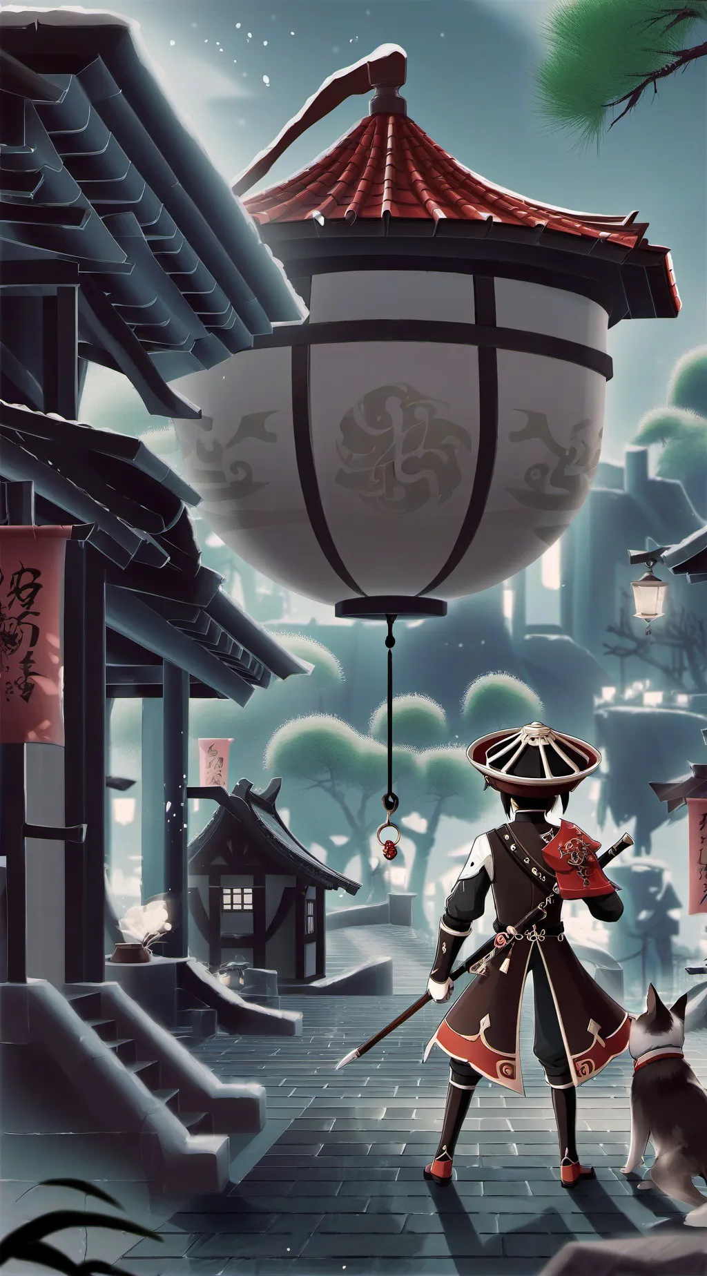 ai character: Genshin Impact background