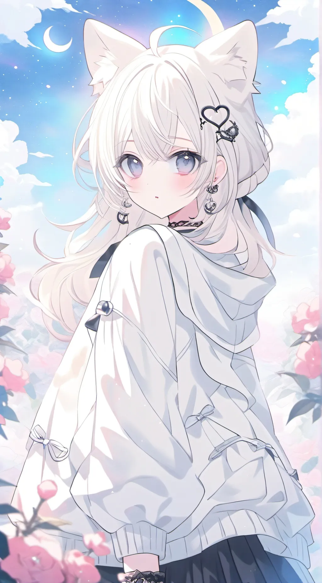 ai character: ^. Cloud .^ background