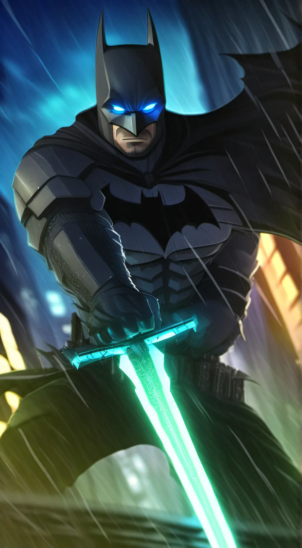 ai character: BATMAN background