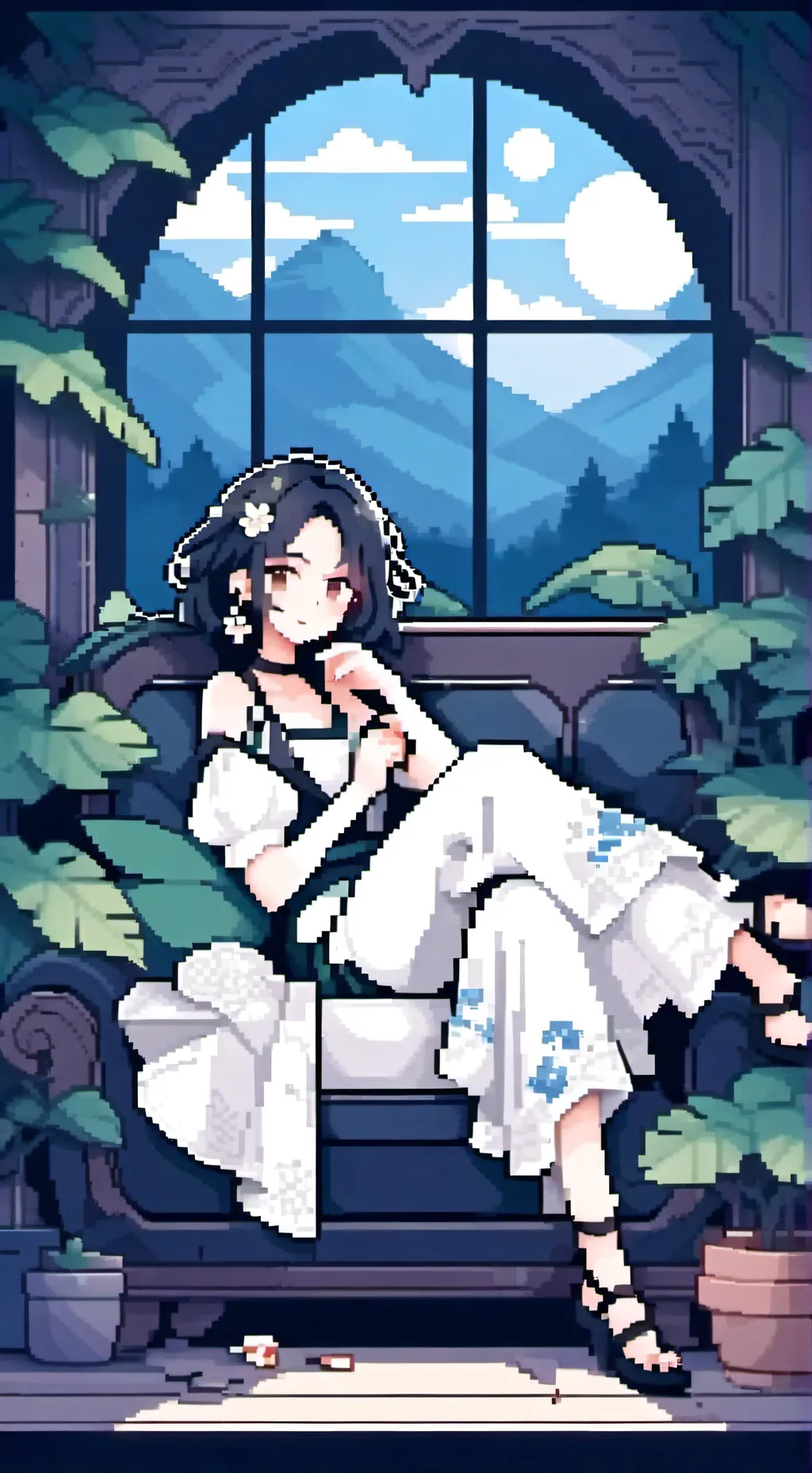 ai character: FORSAKEN SCHOOL AU background
