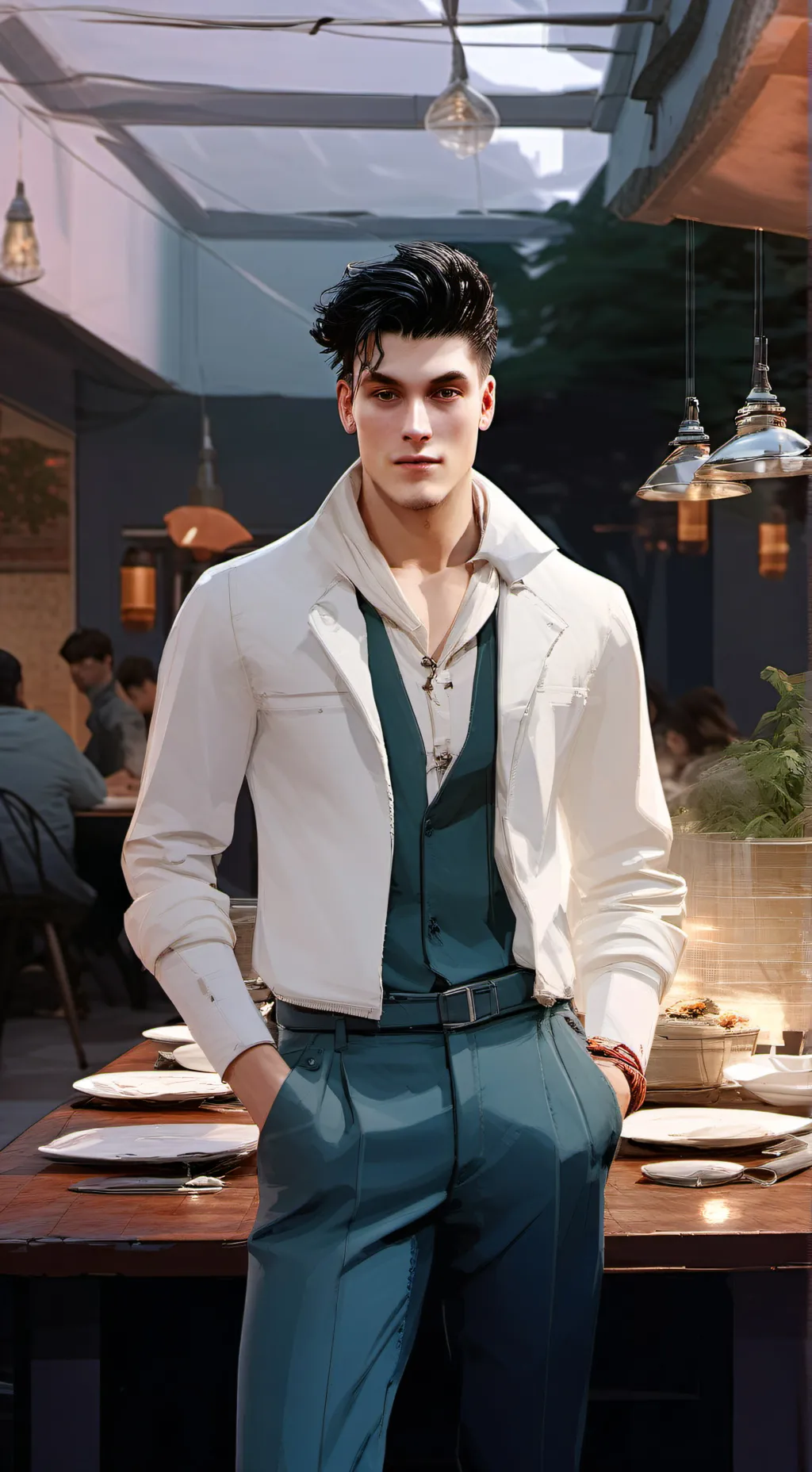 ai character: Bone background