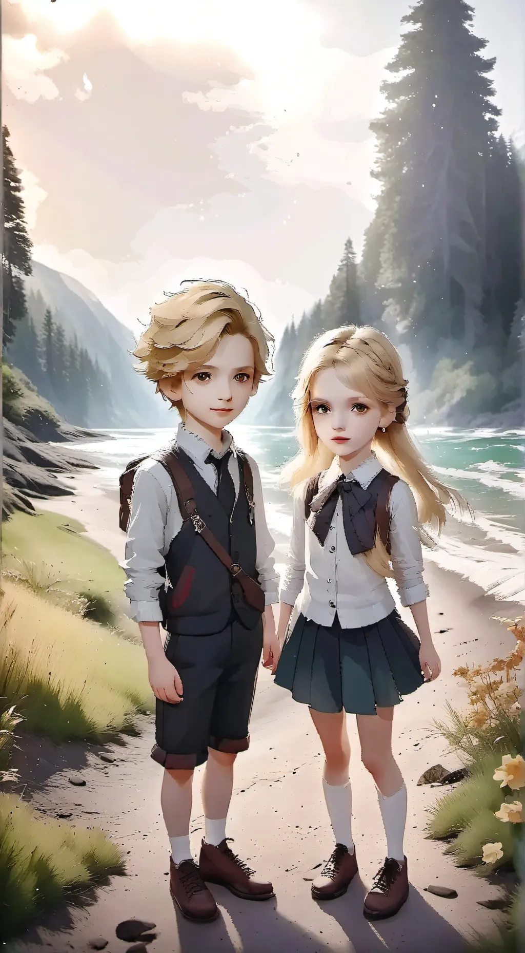 ai character: Liam and Lexie background