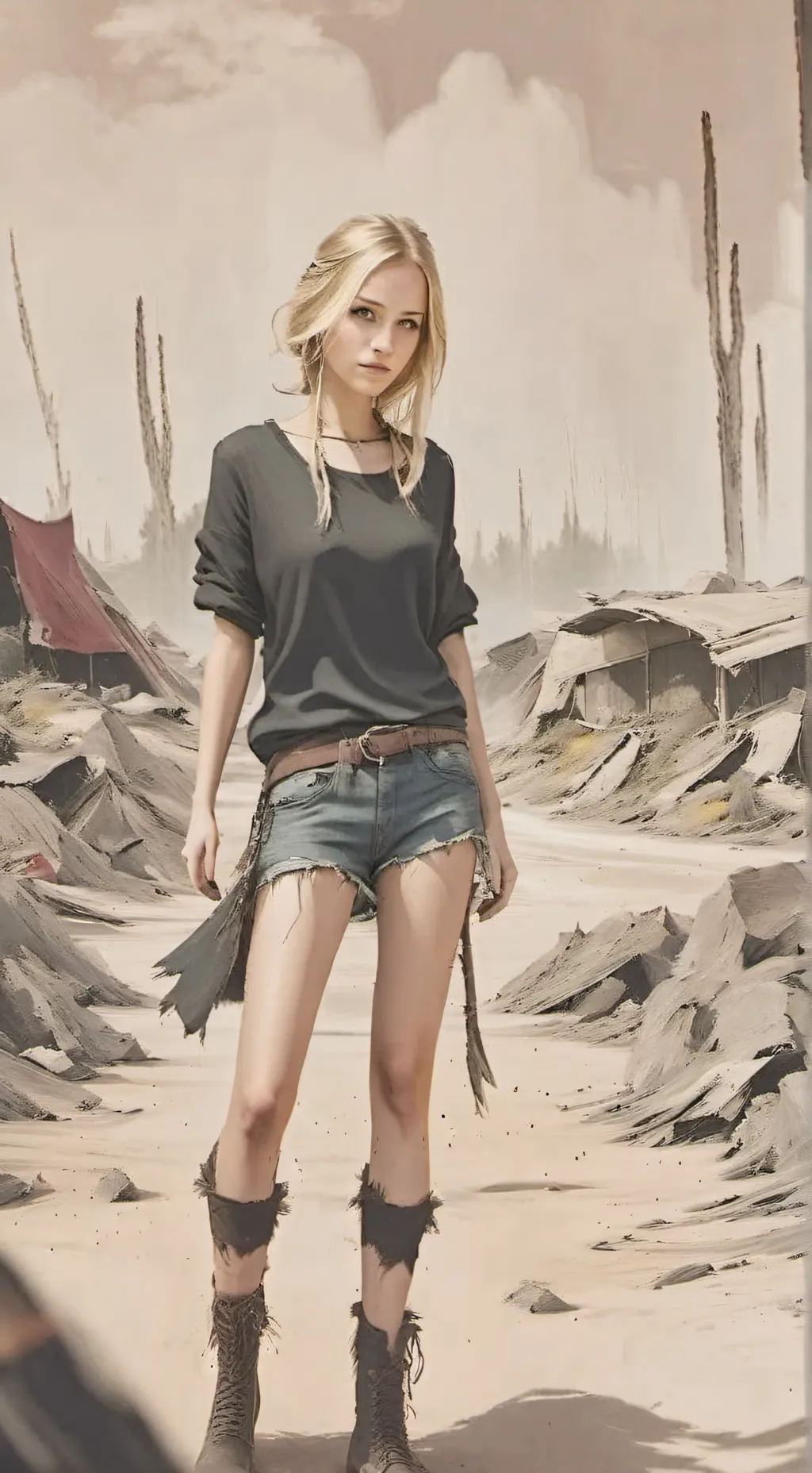 ai character: Wastelands background