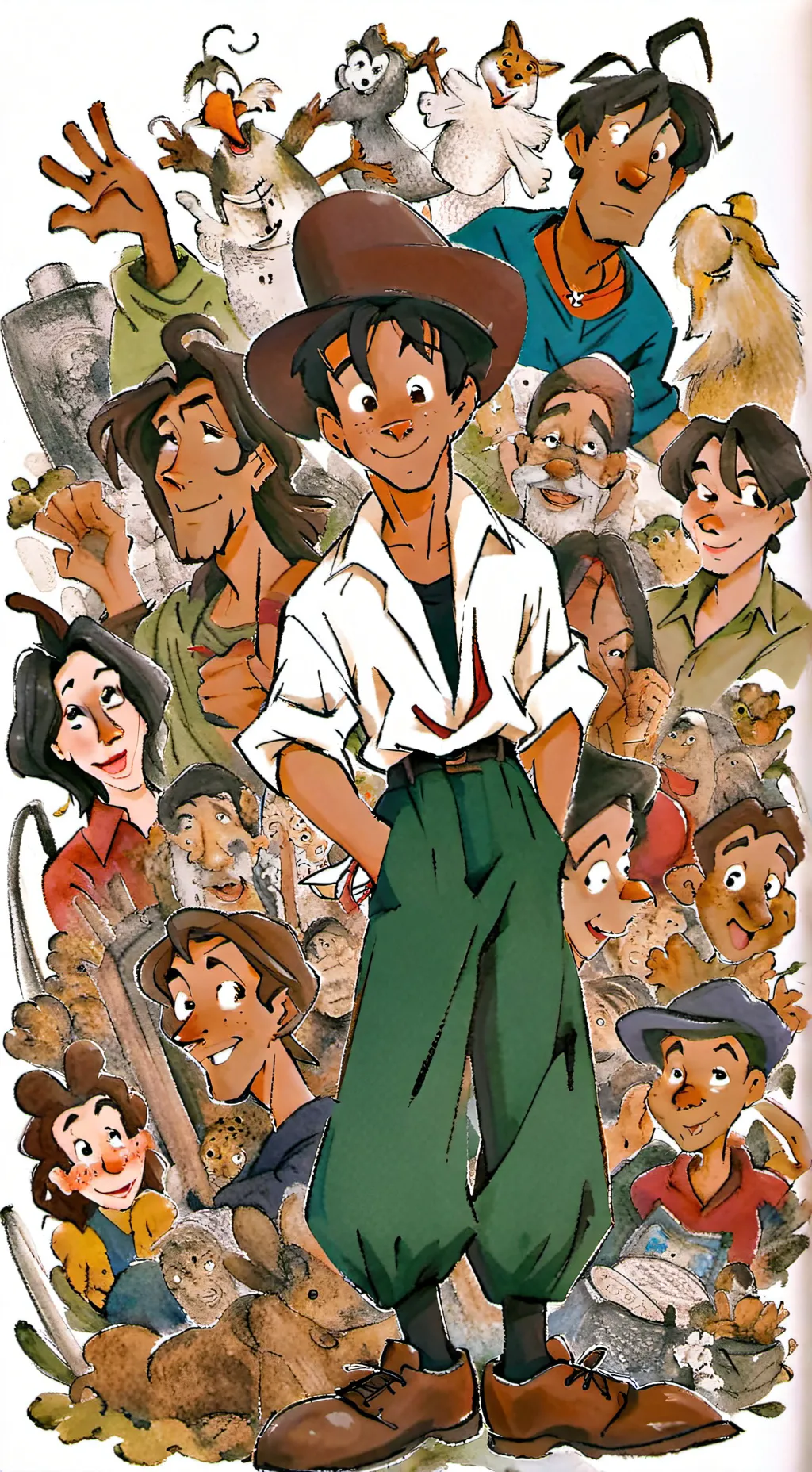 ai character: A Goofy Movie background