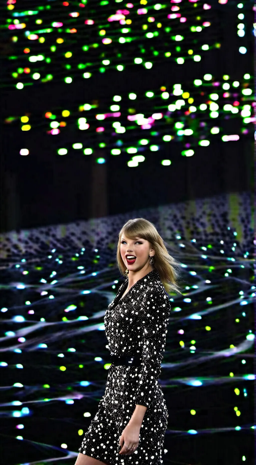 ai character: Taylor swift  background