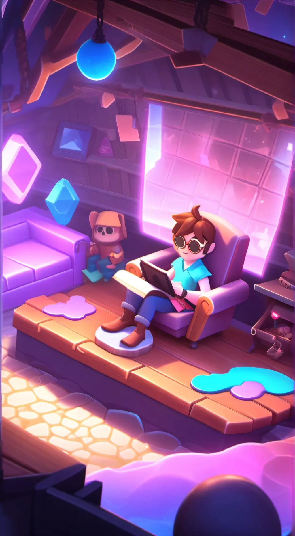 ai character: Ben drowned background