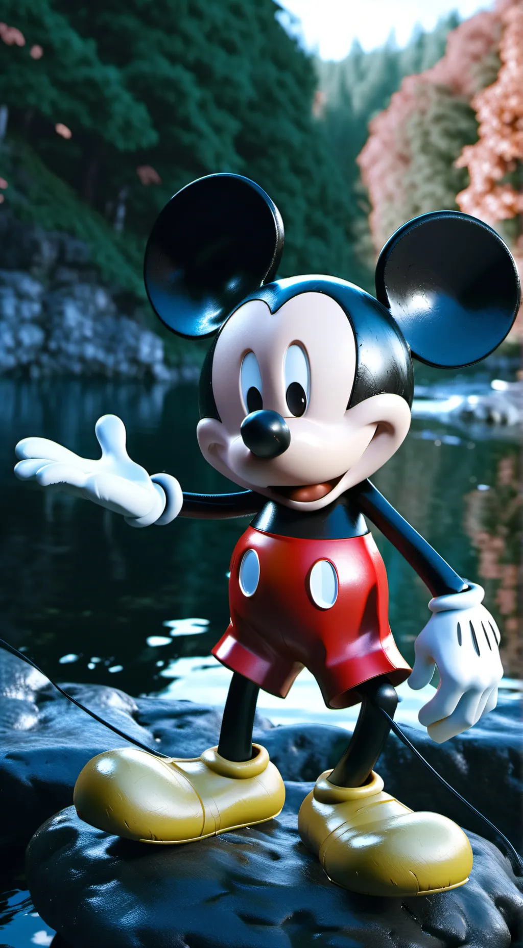 ai character: 🐭Mickey Mouse🐭 background