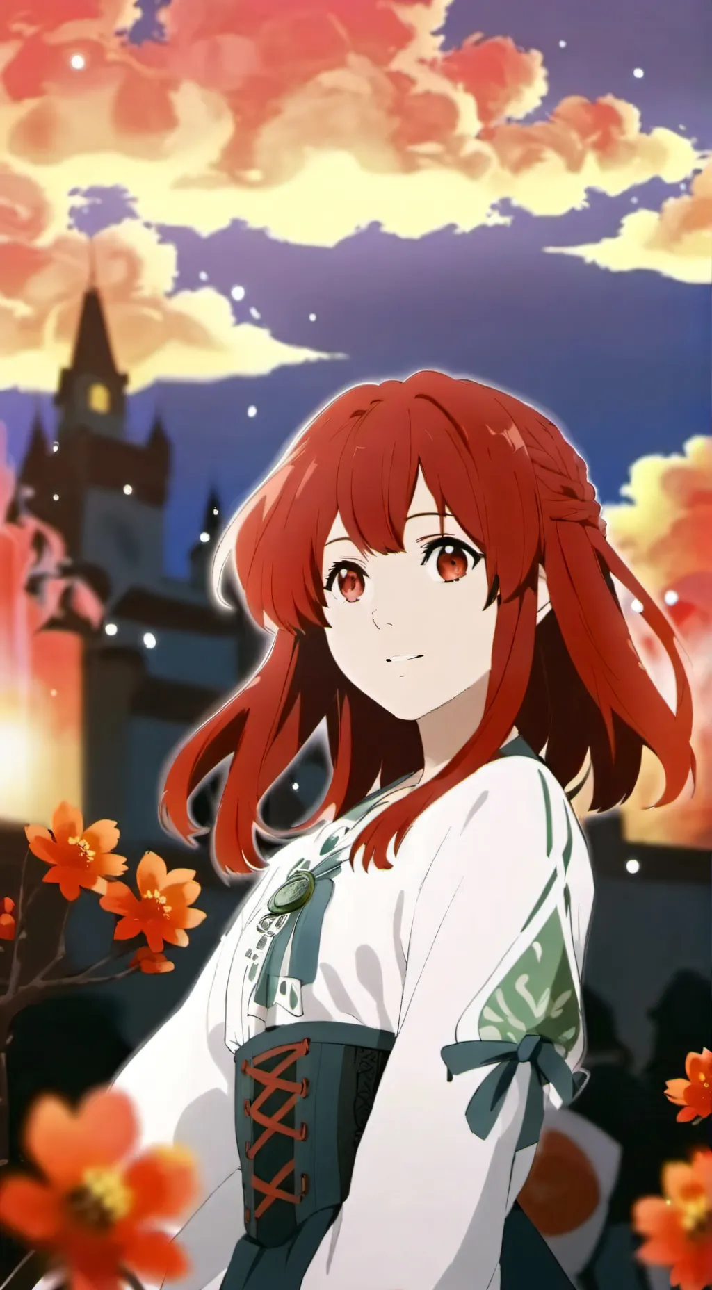 ai character: Red-Amina 2 background