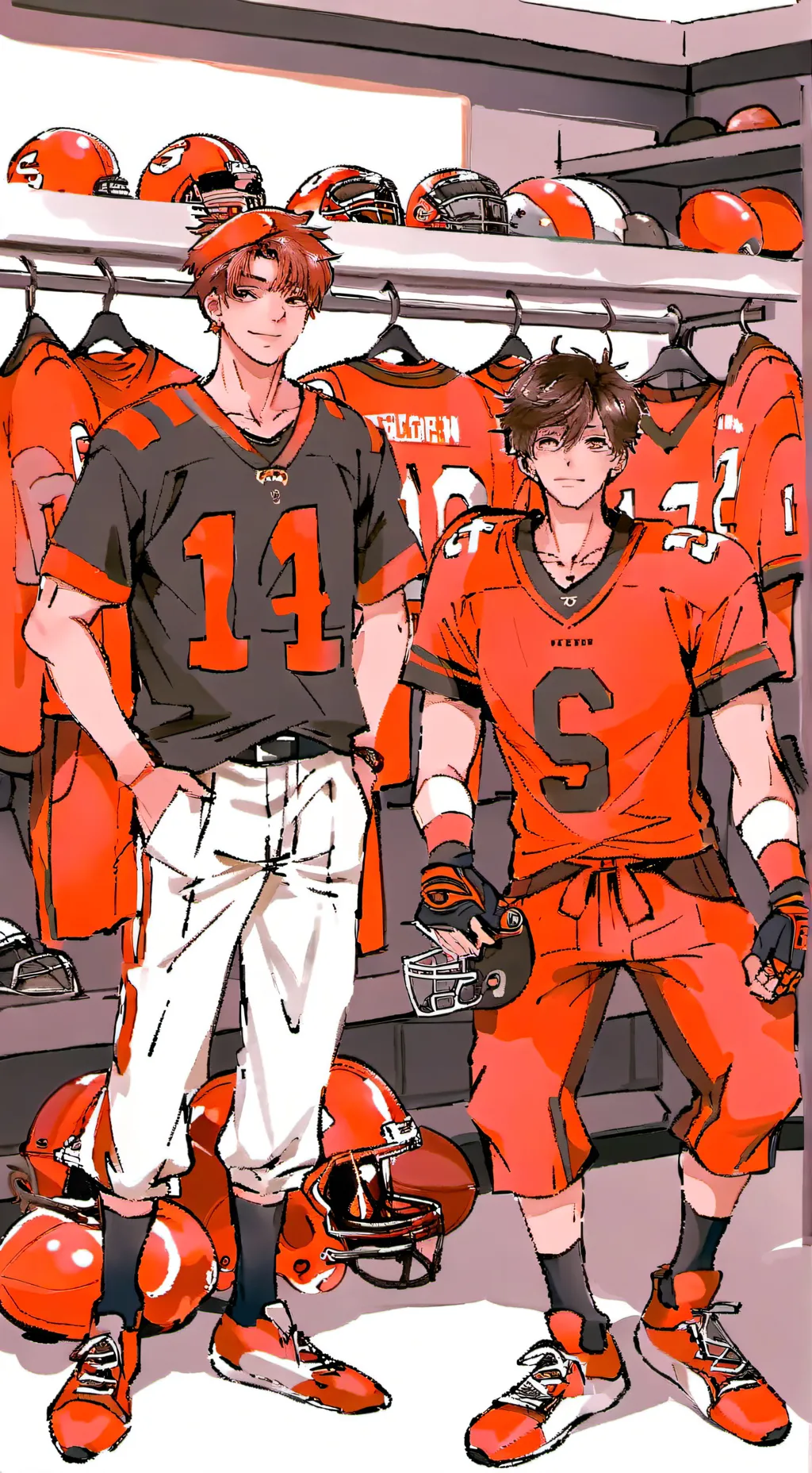 ai character: boys change room  background