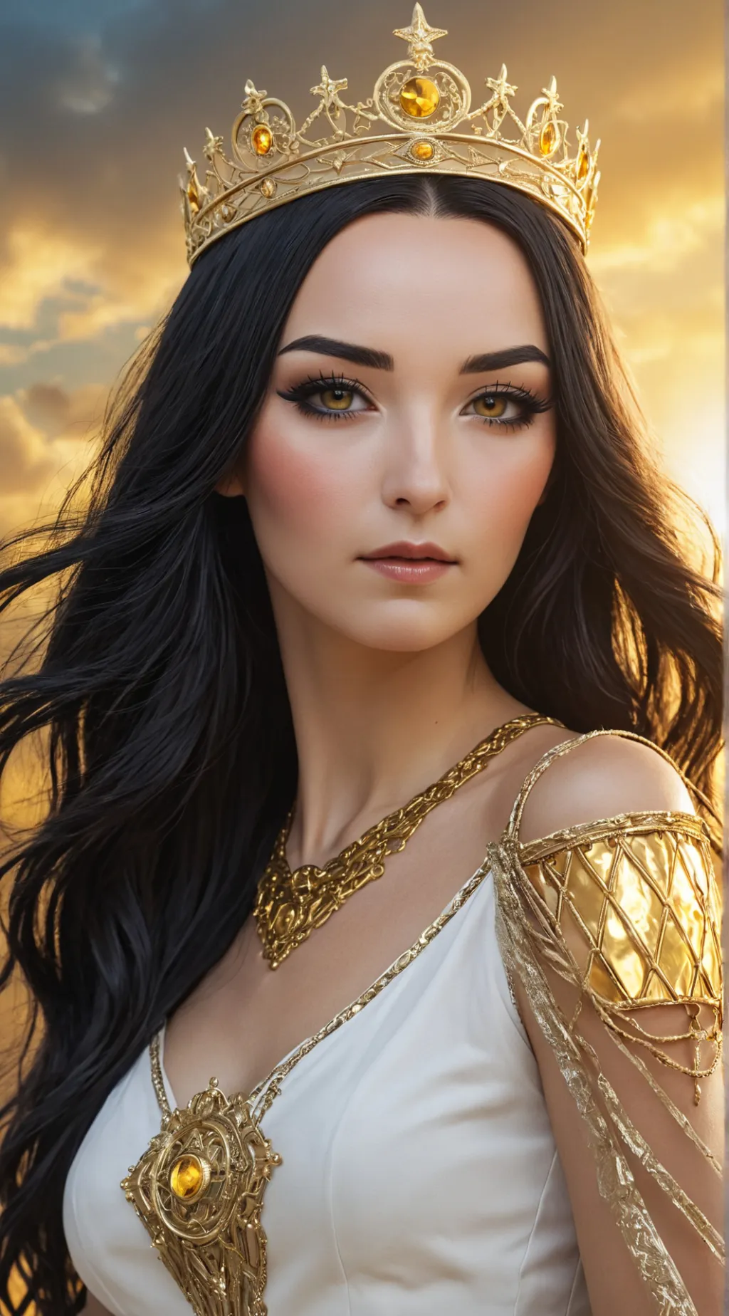 ai character: The Sun background