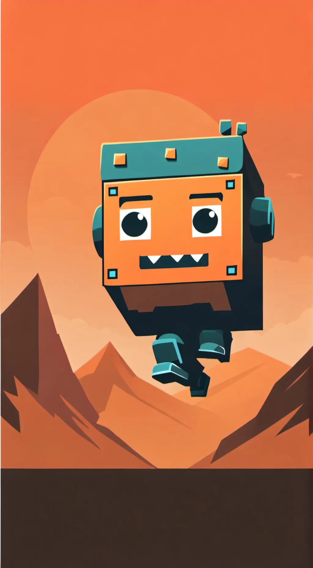 ai character: Geometry dash background