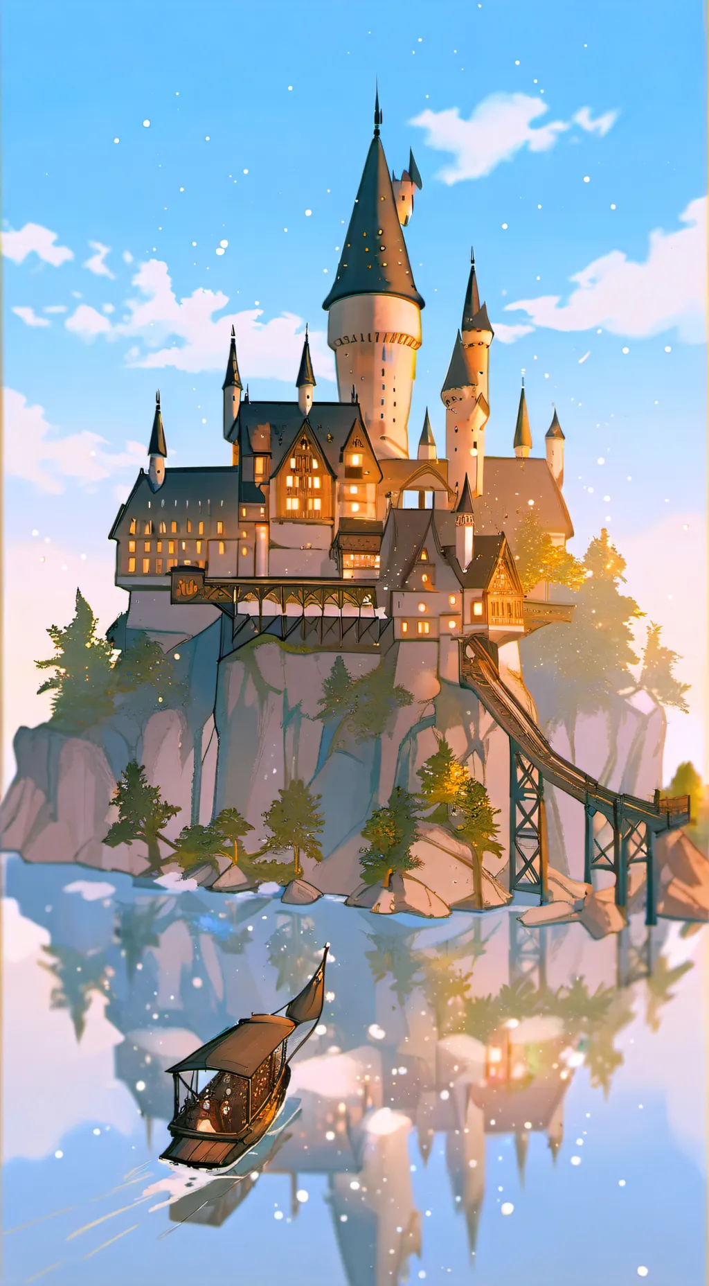 ai character: ~Hogwarts School~ background