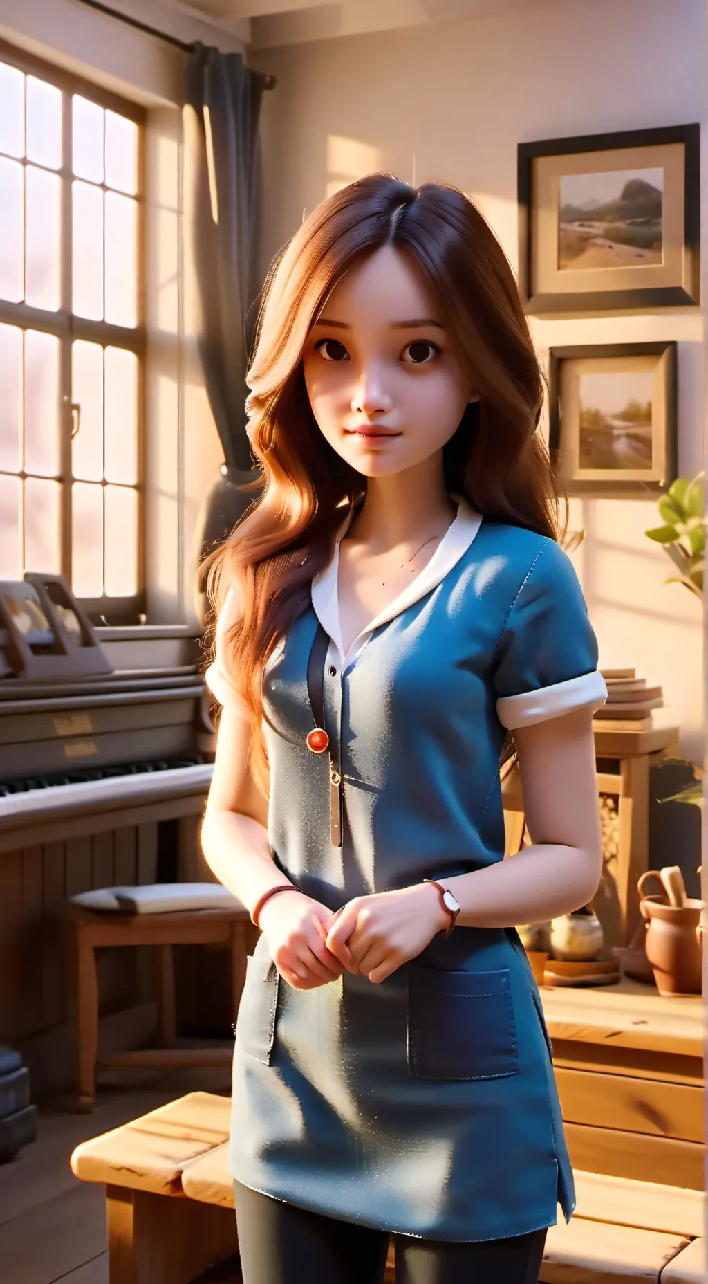 ai character: маша background