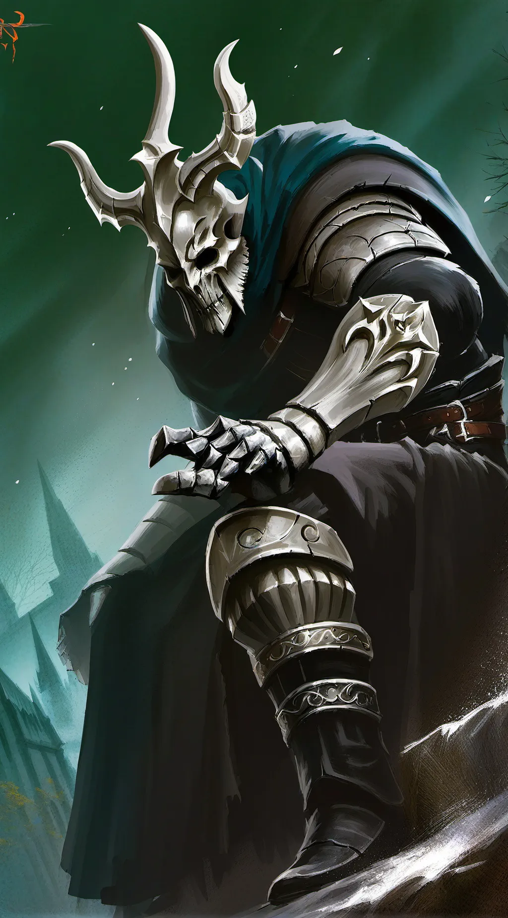 ai character: grim reaper king background