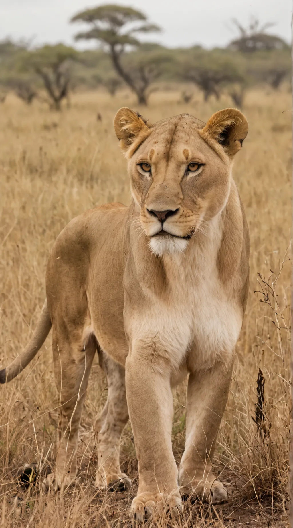 ai character: lioness background