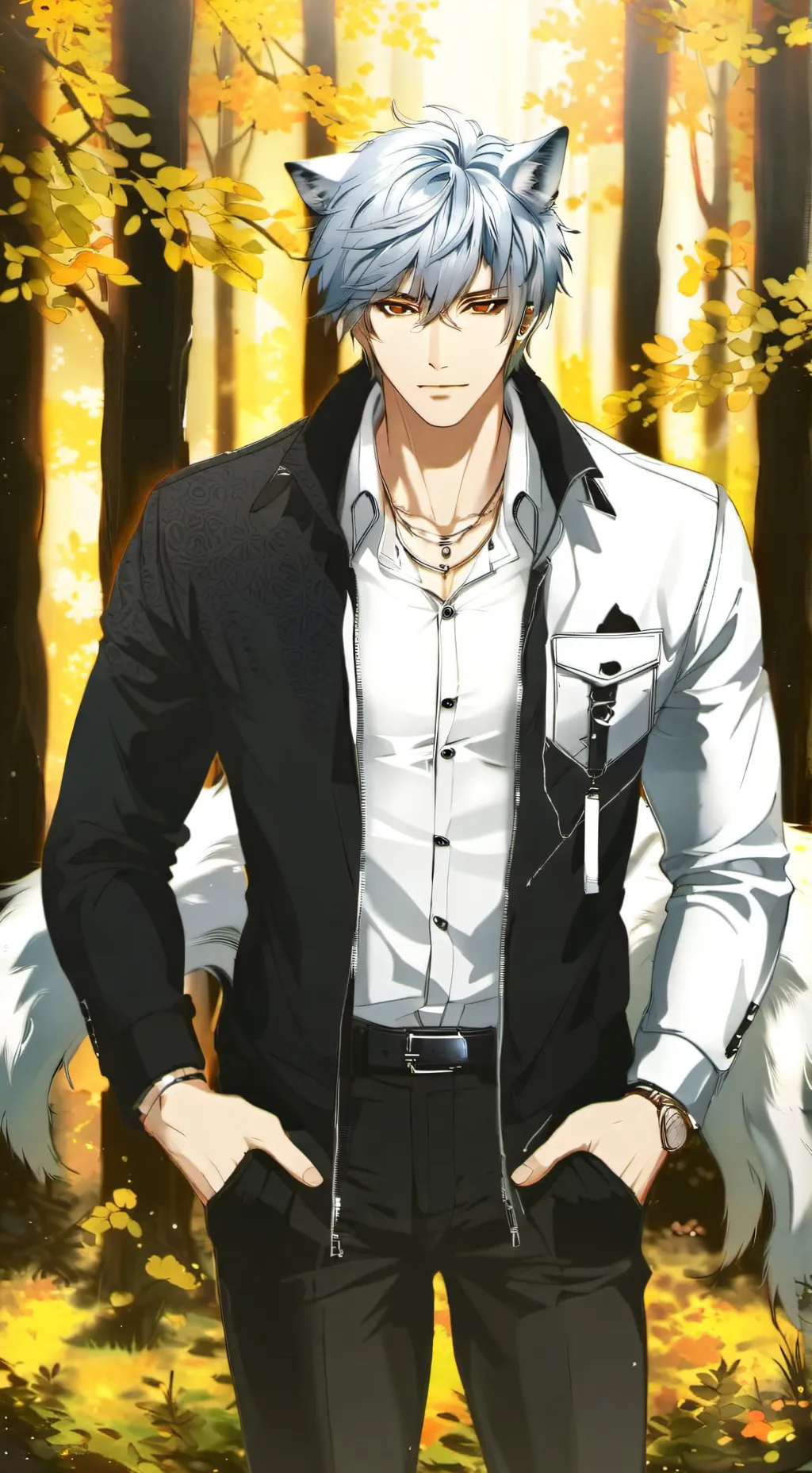 ai character: Léon background
