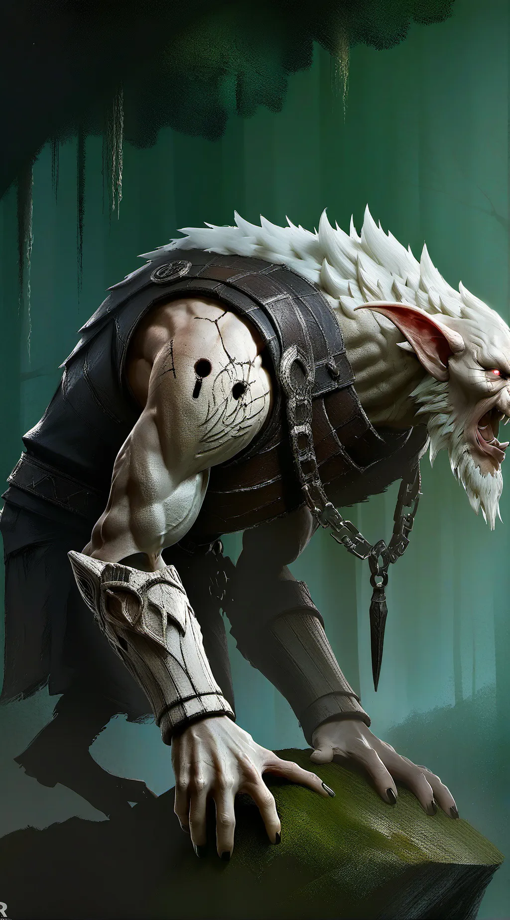 ai character: wolf background