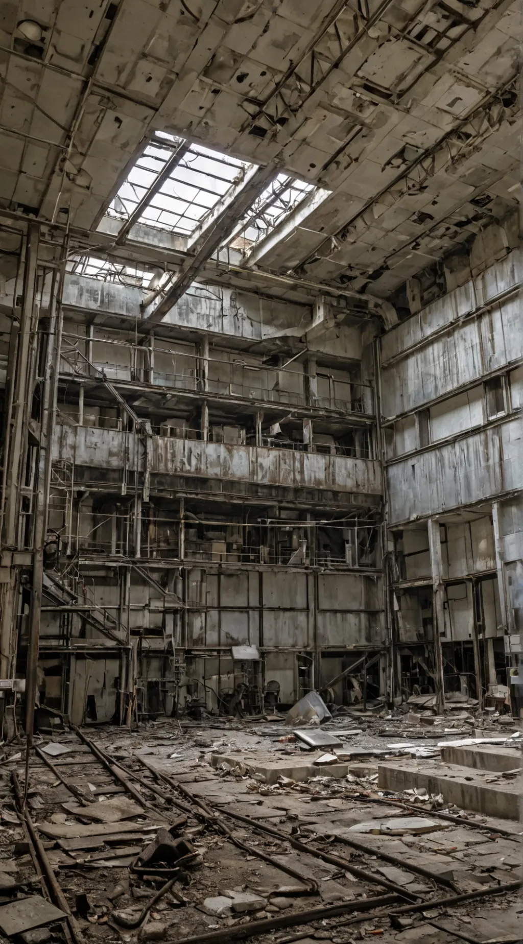ai character: Abandoned facility background