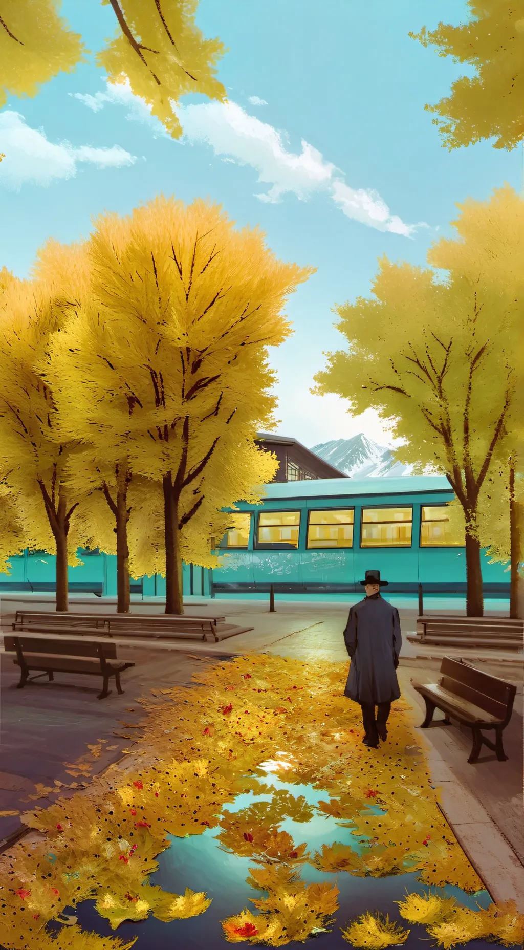 ai character: very normal school background