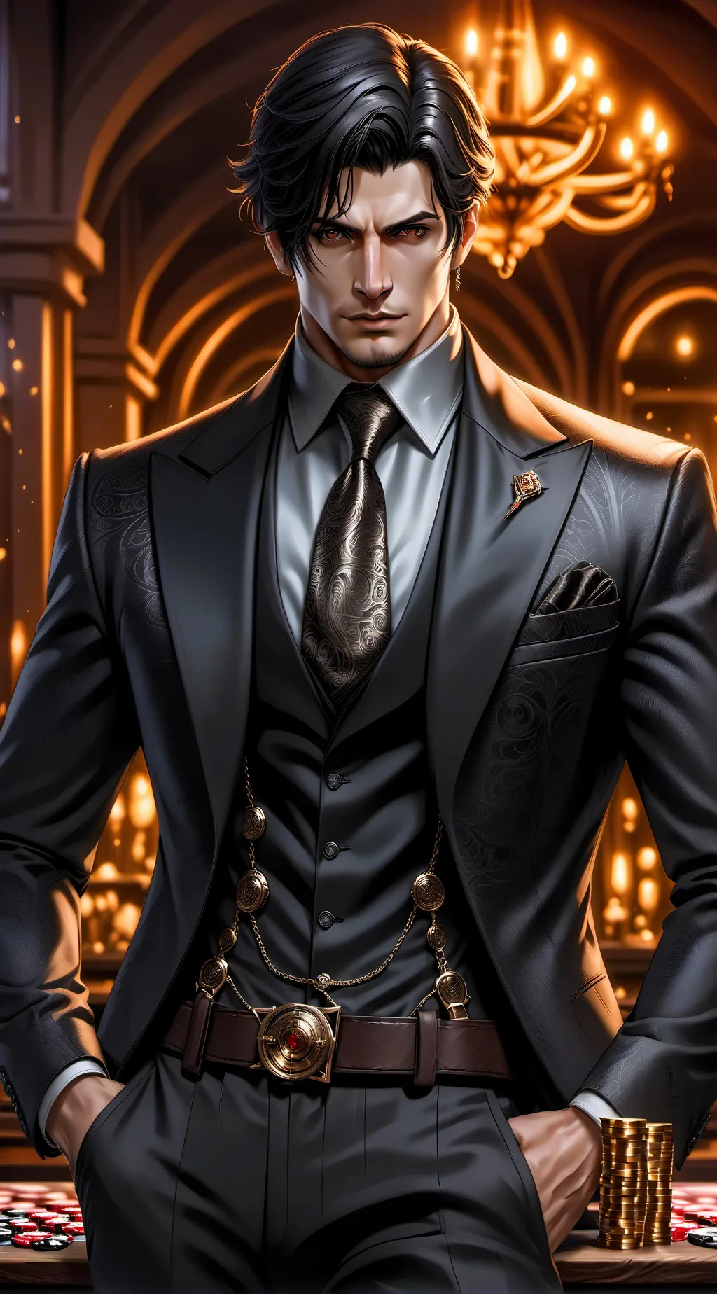 ai character: Dante  background