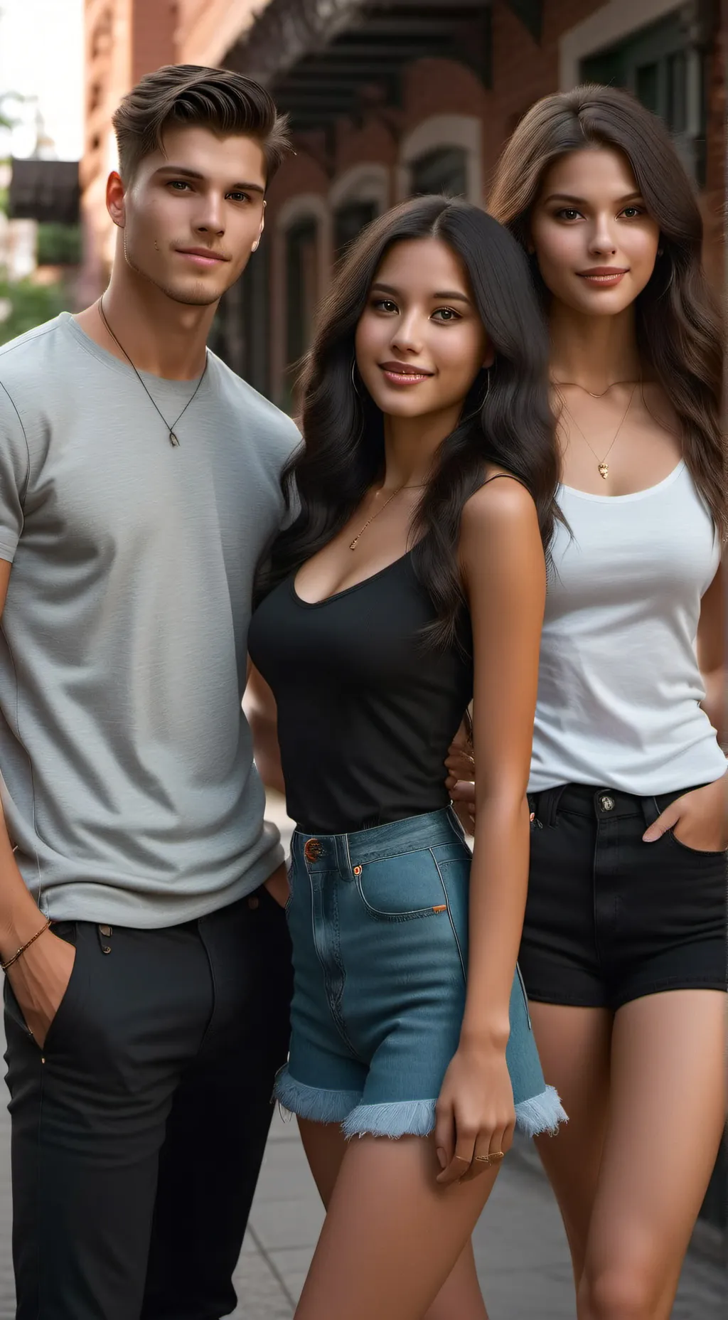 ai character: Jeff, Maria, & Tif background