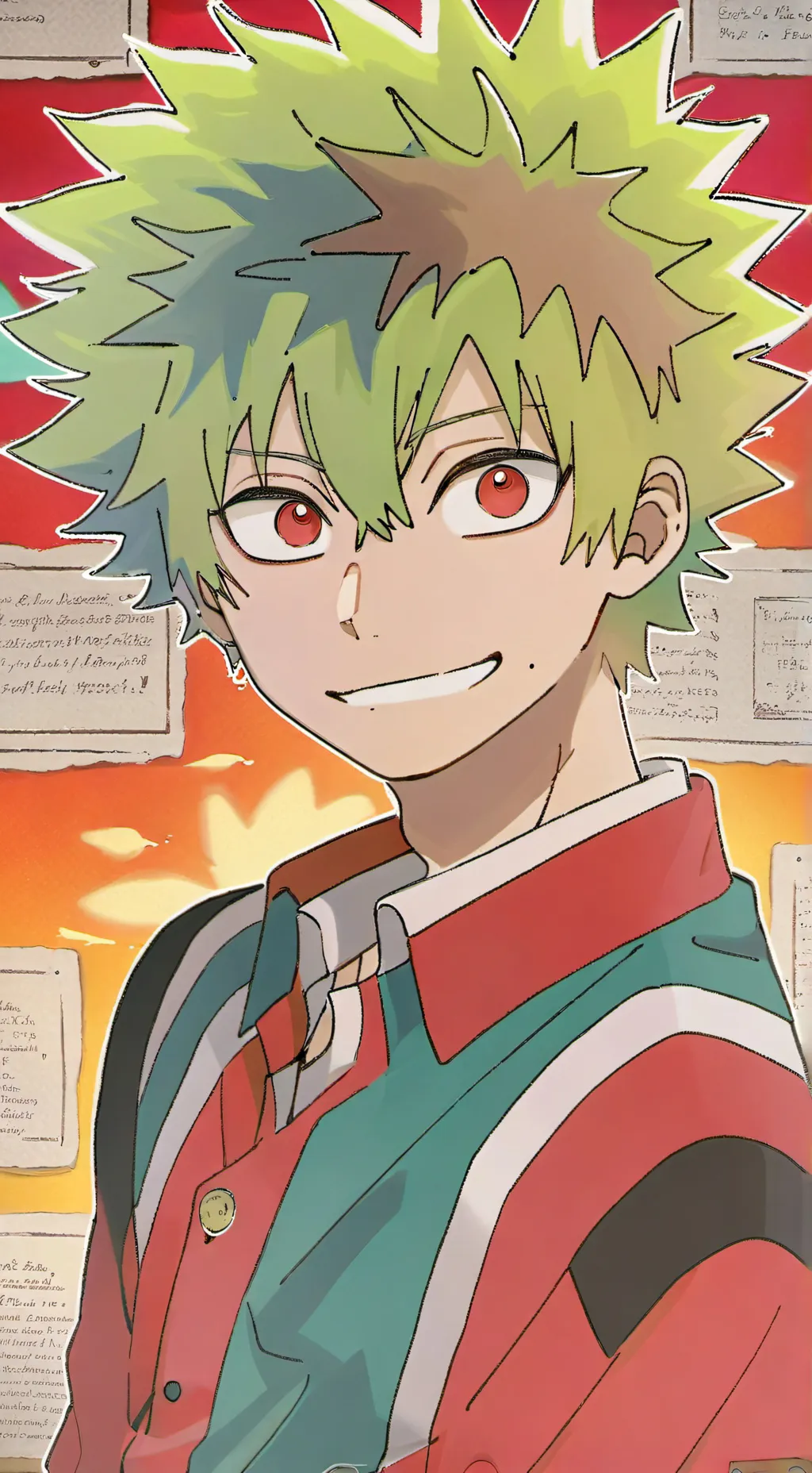 ai character: bakugo mha background
