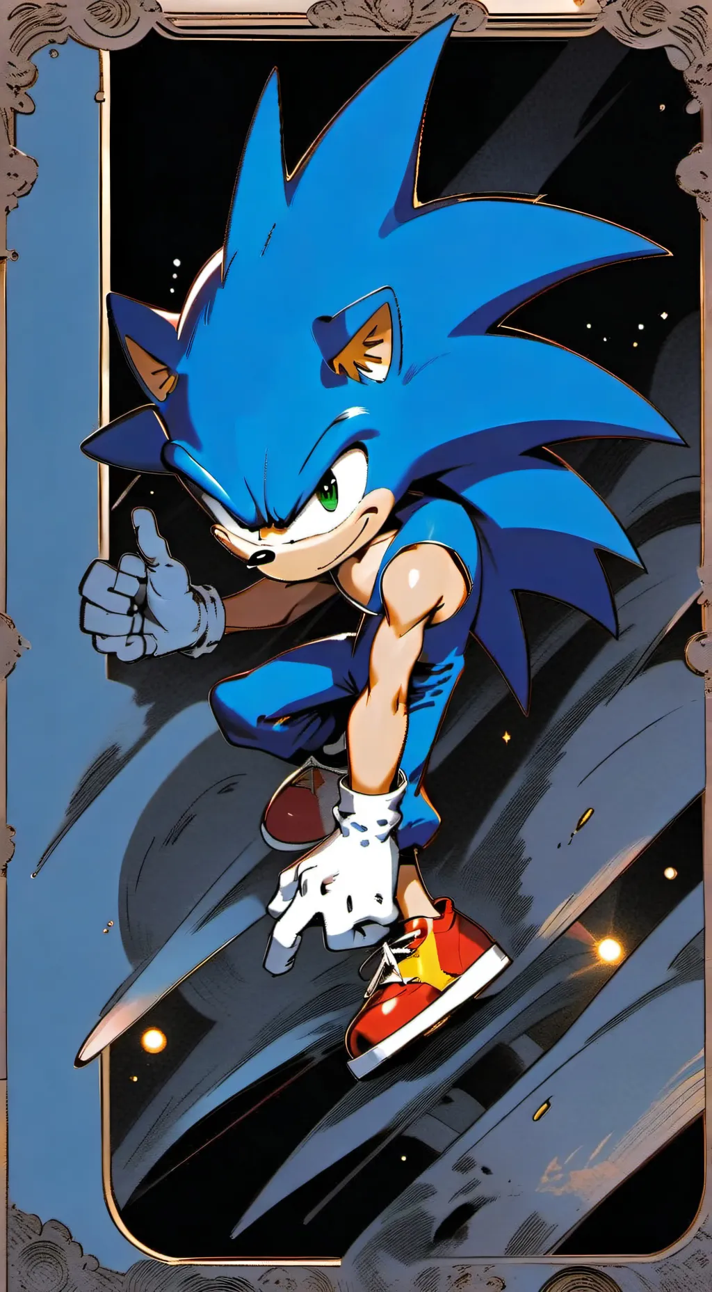 ai character: Sonic background