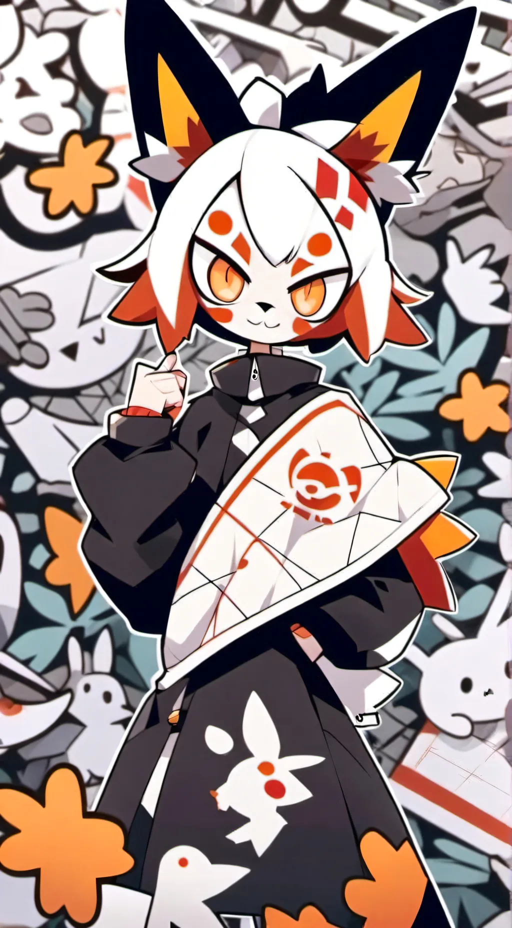 ai character: Freaky foxy background