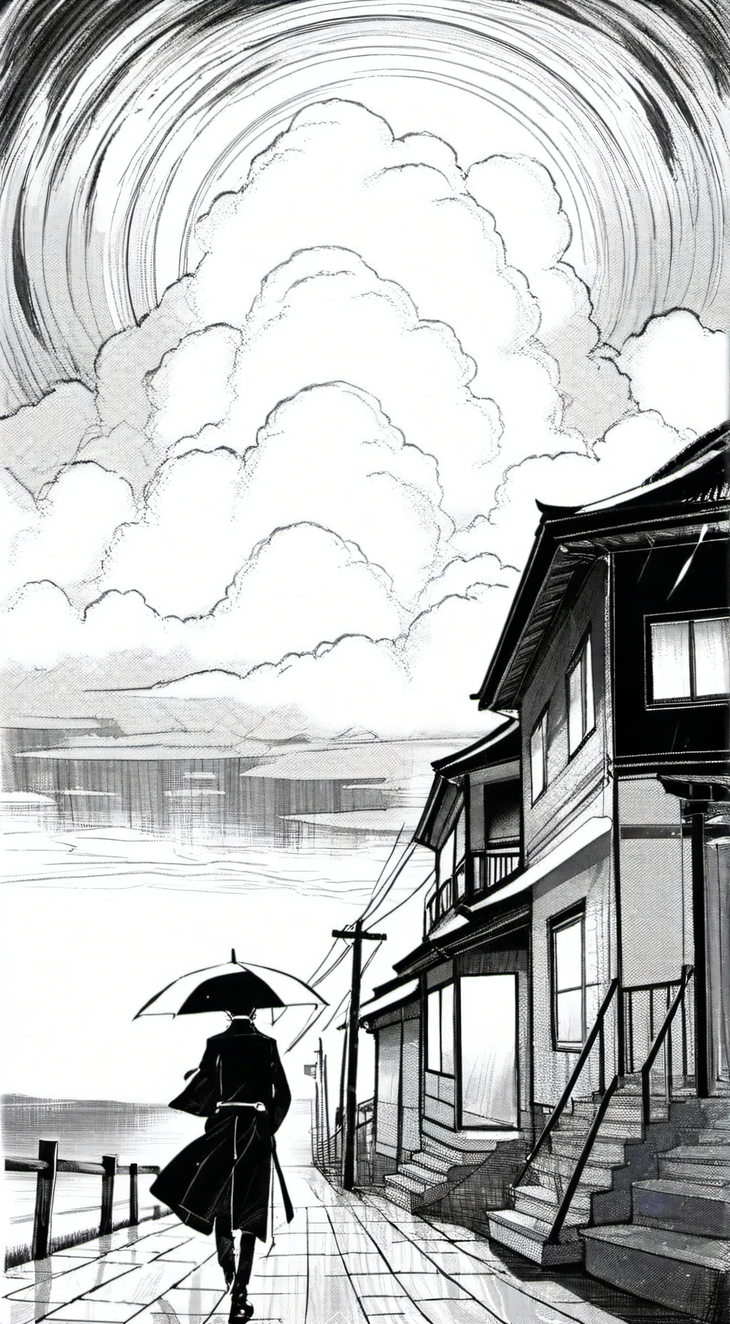 ai character: Hh THUNDER  background