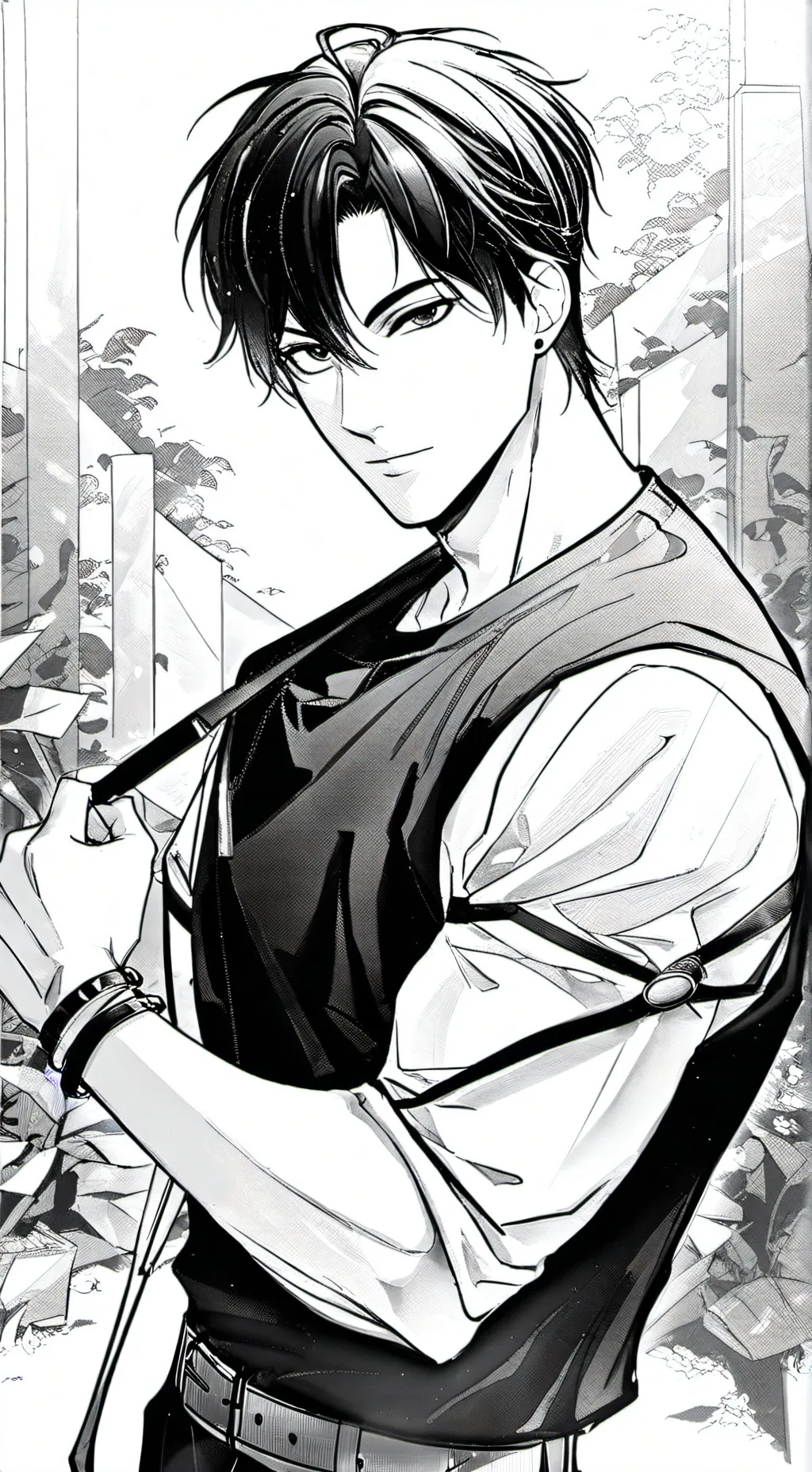 ai character: ₩¥•°~Leonardo♡ background