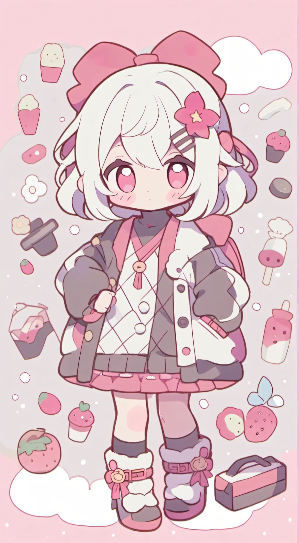 ai character: annoying cat girl  background