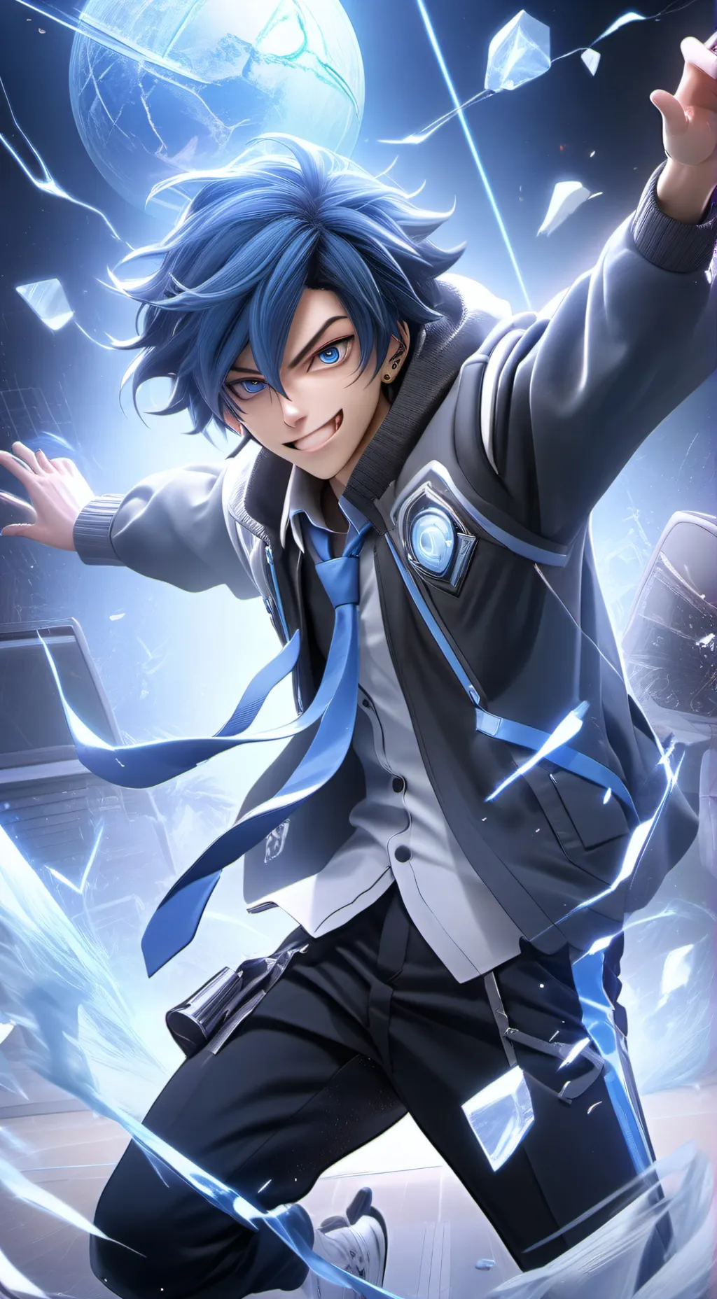 ai character: Prof. MemeSpree background