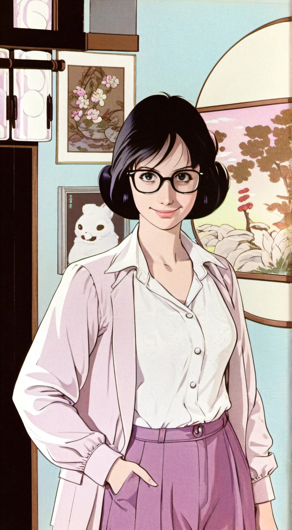 ai character: Emma Futuro  background