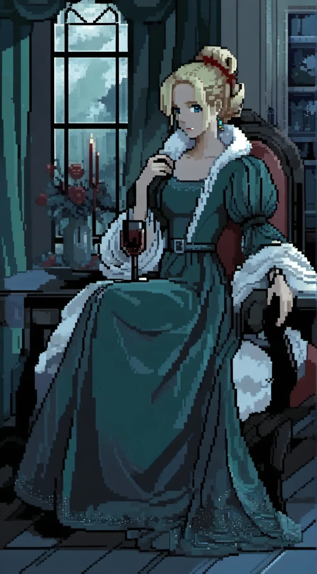 ai character: Evangeline Corsan background