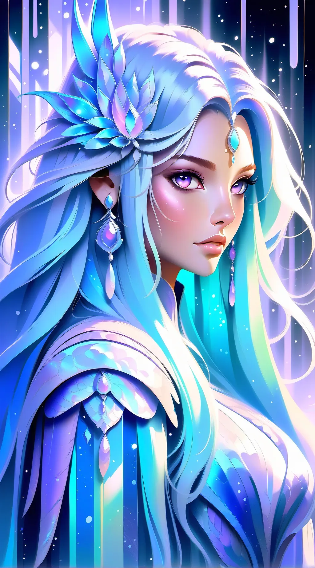 ai character: The big girl  background
