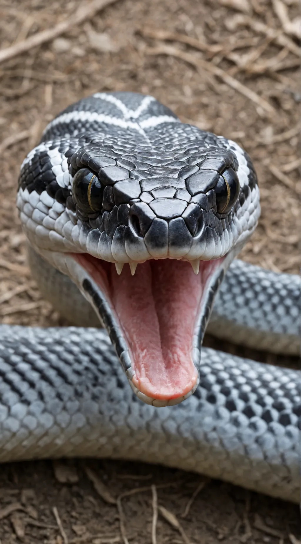 ai character: Huge hungry snake background