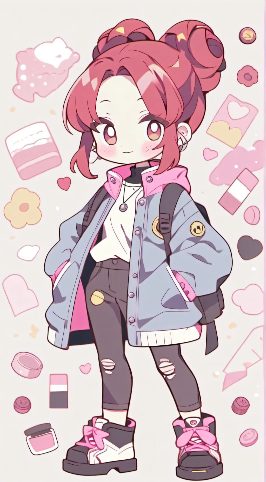 ai character: Roblox Bacon Girl background