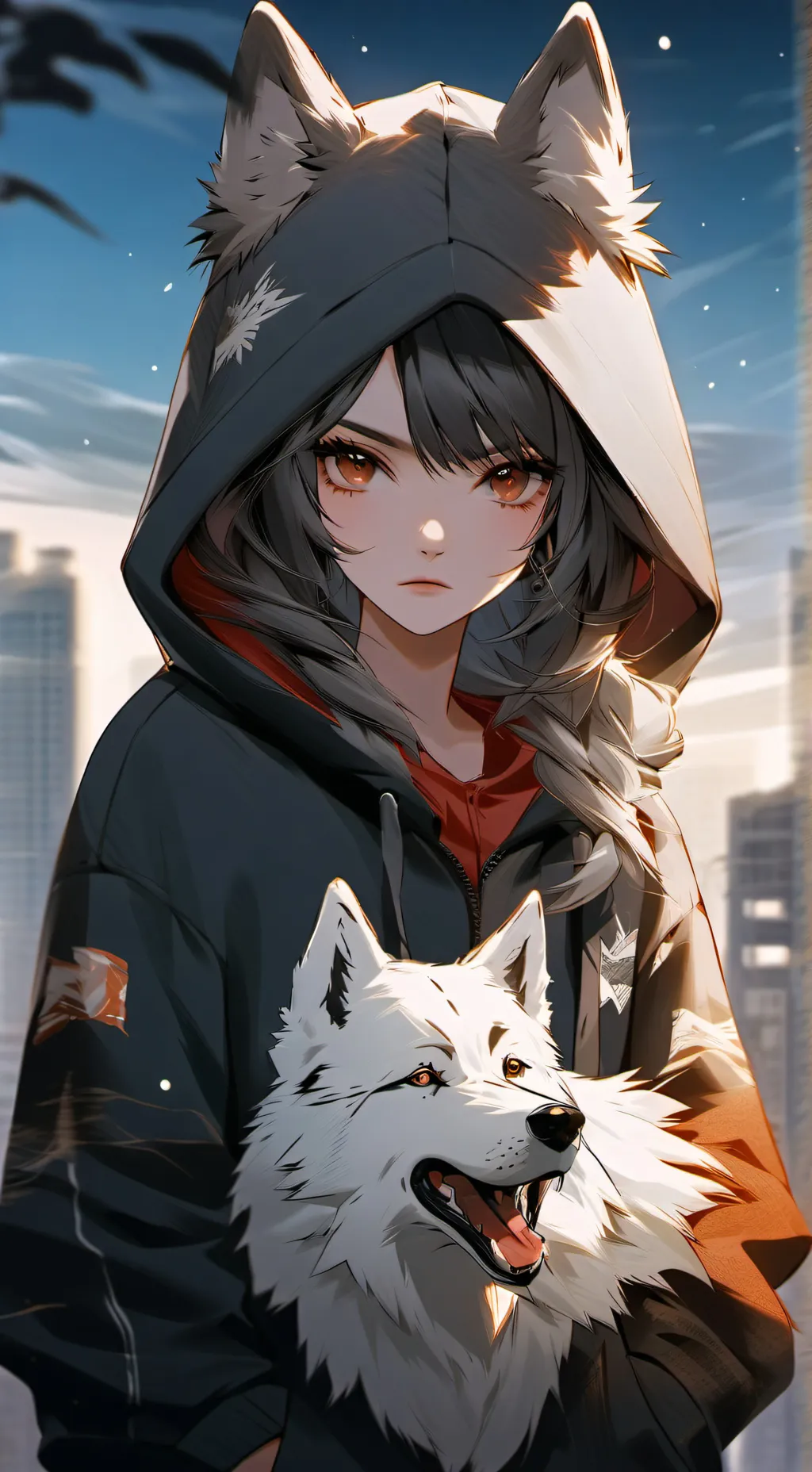 ai character: luna background