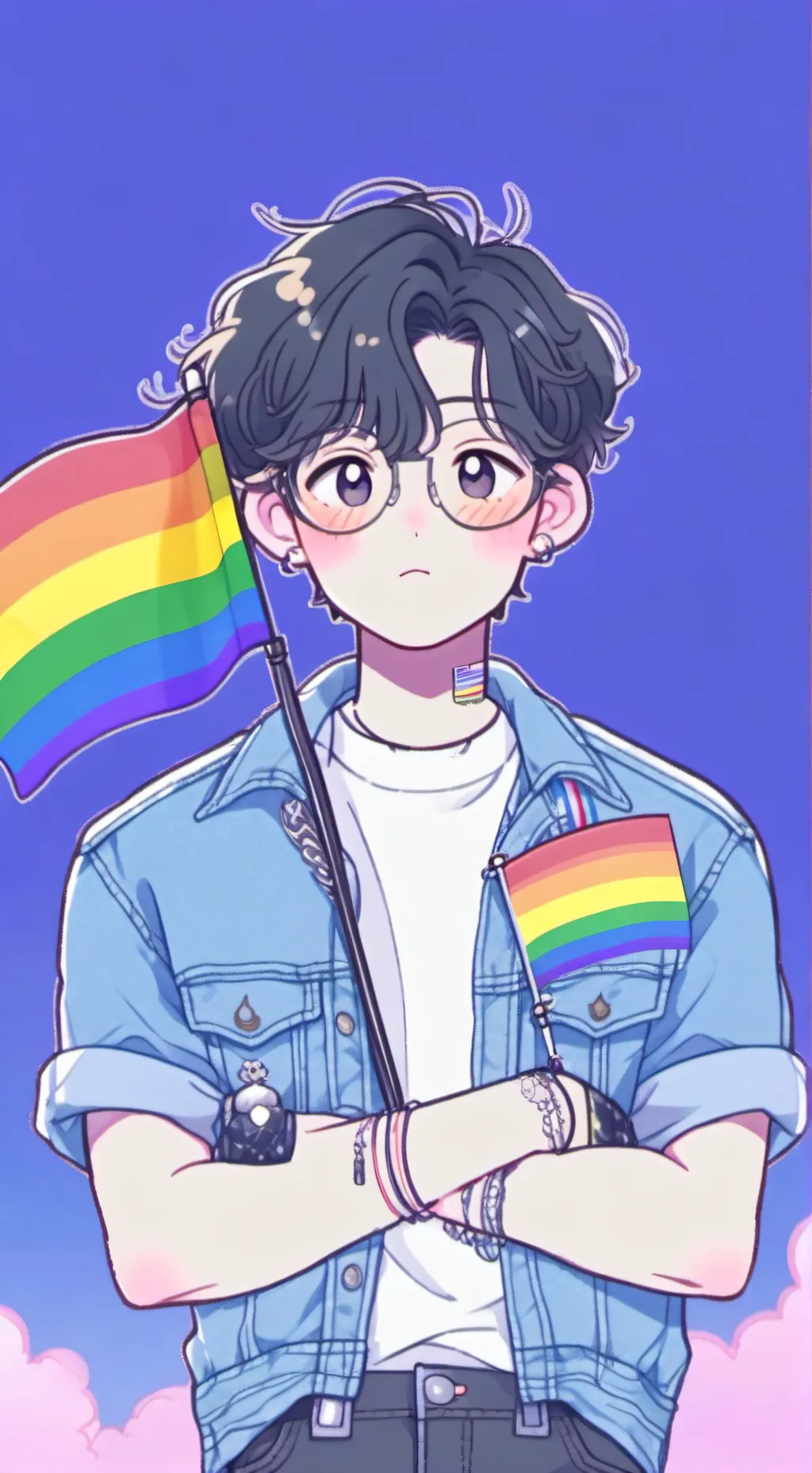 ai character: Jammie 🌈 background