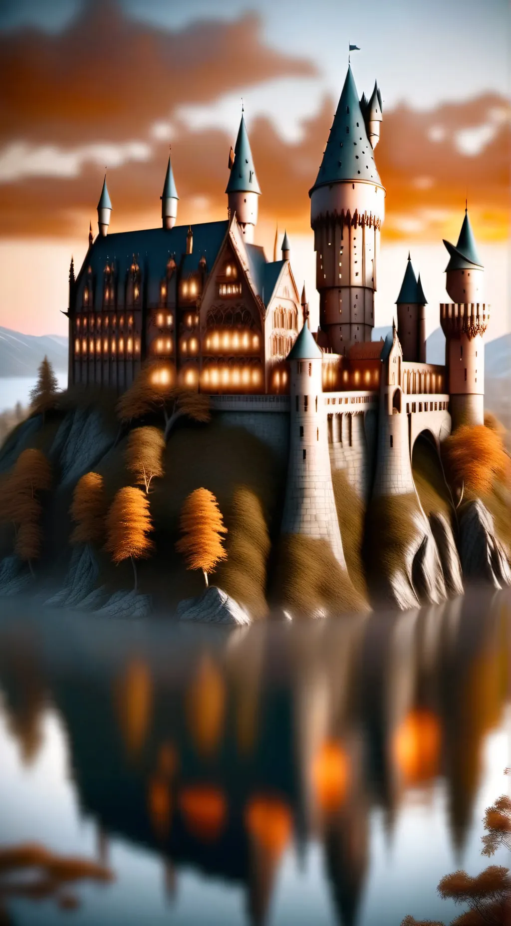 ai character: Hogwarts  background
