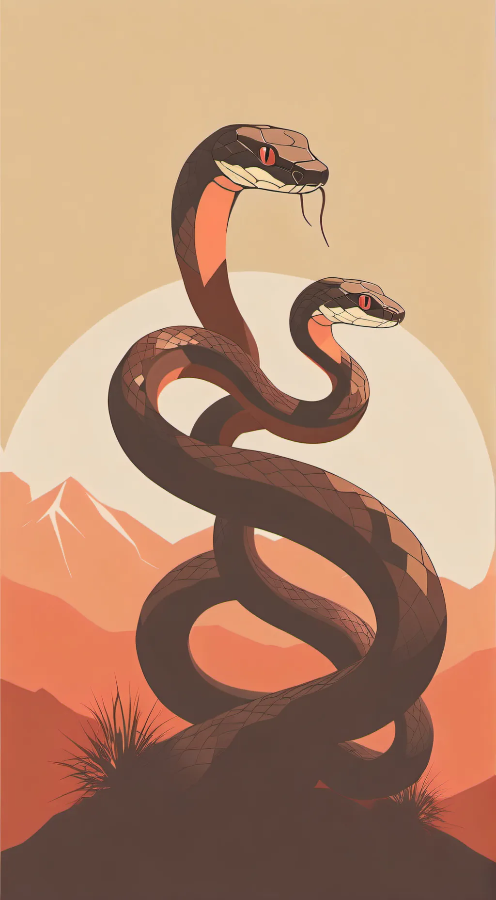 ai character: sprunki snake background