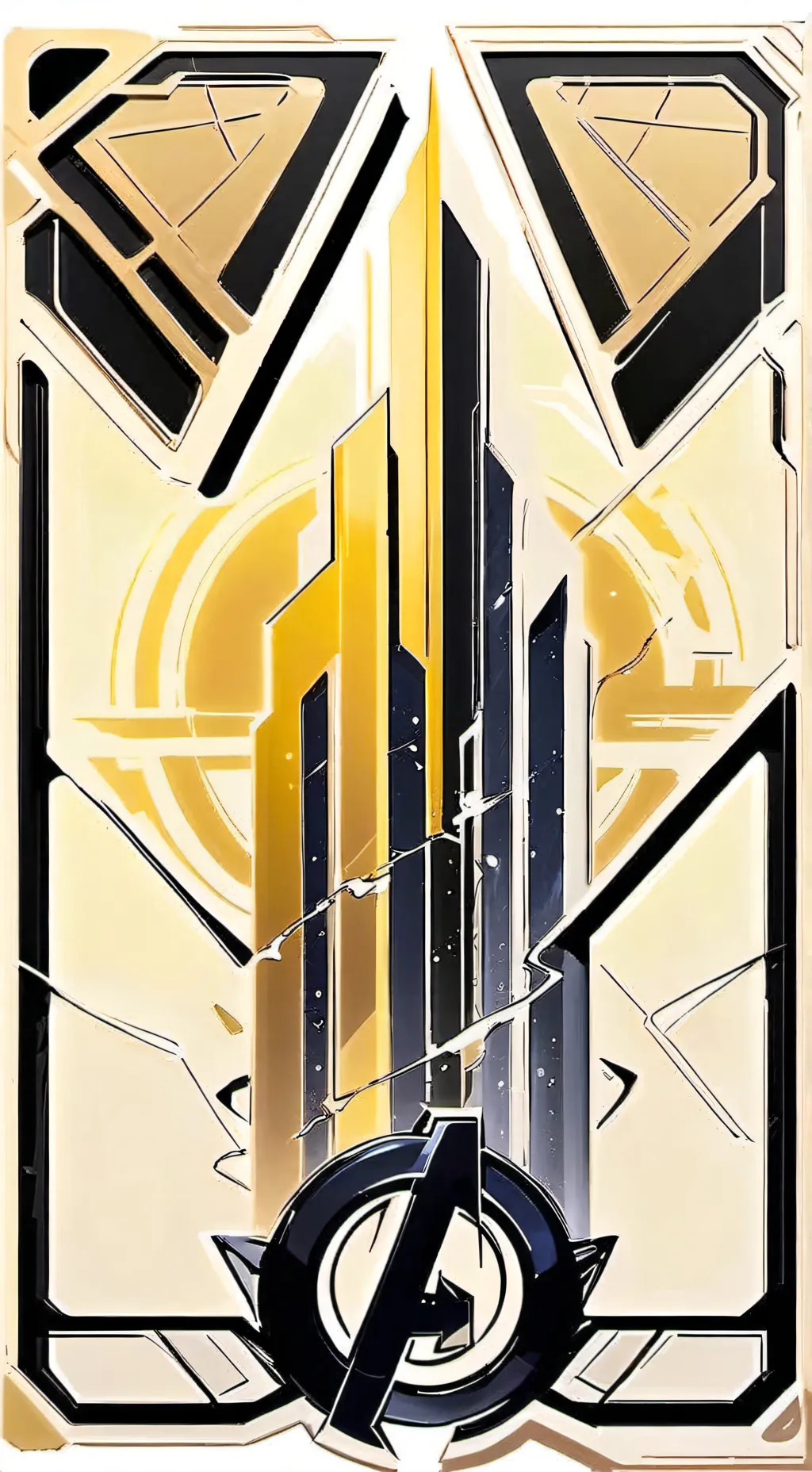 ai character: Avengers x JL background