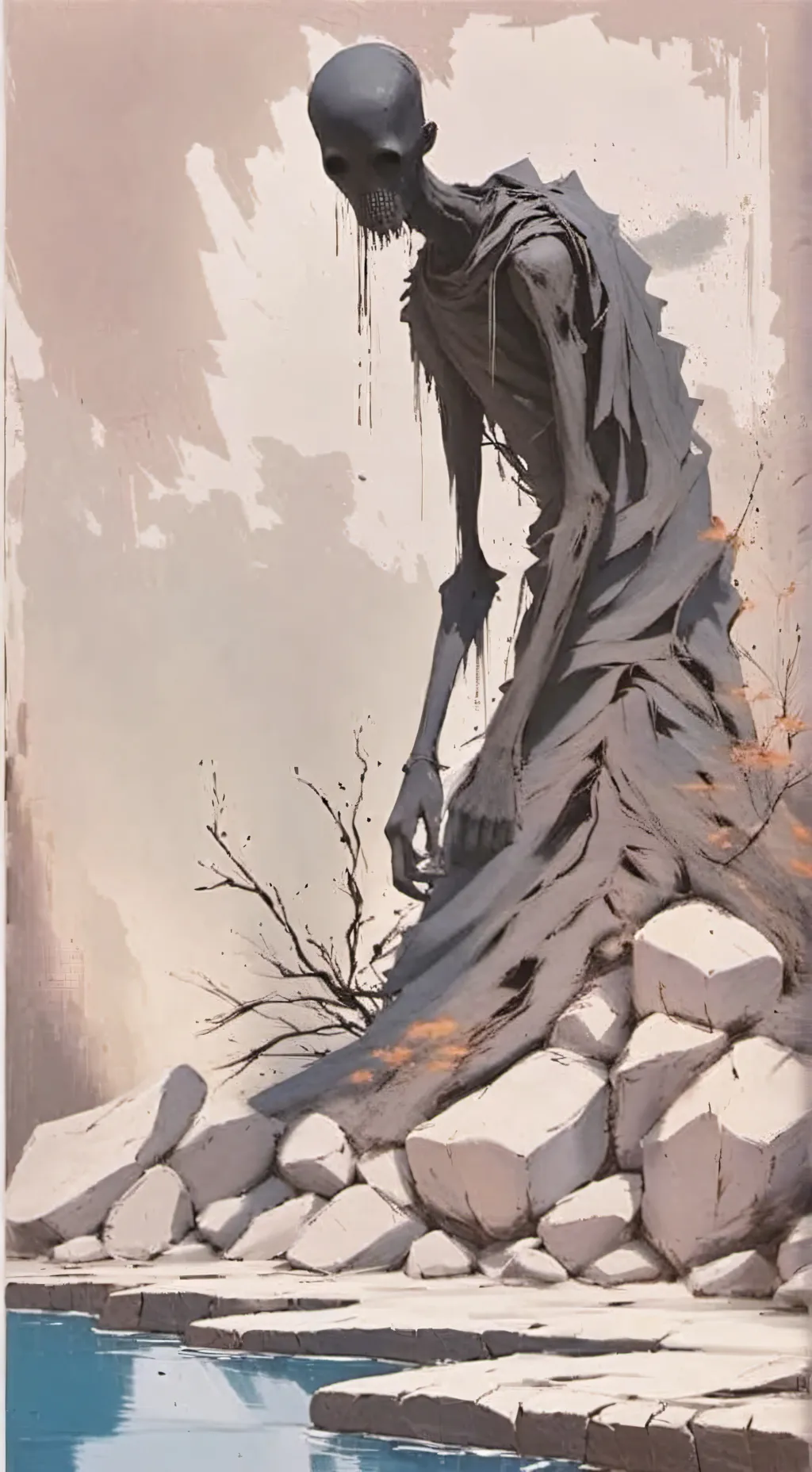 ai character: horror background