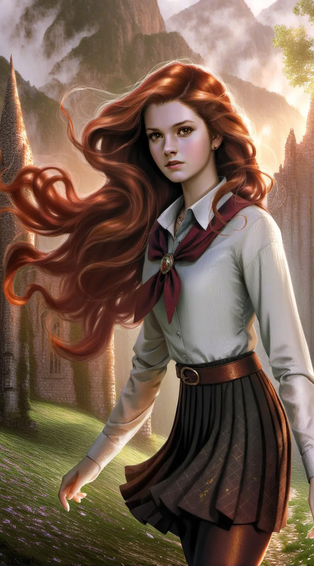 ai character: ginny weasley  background