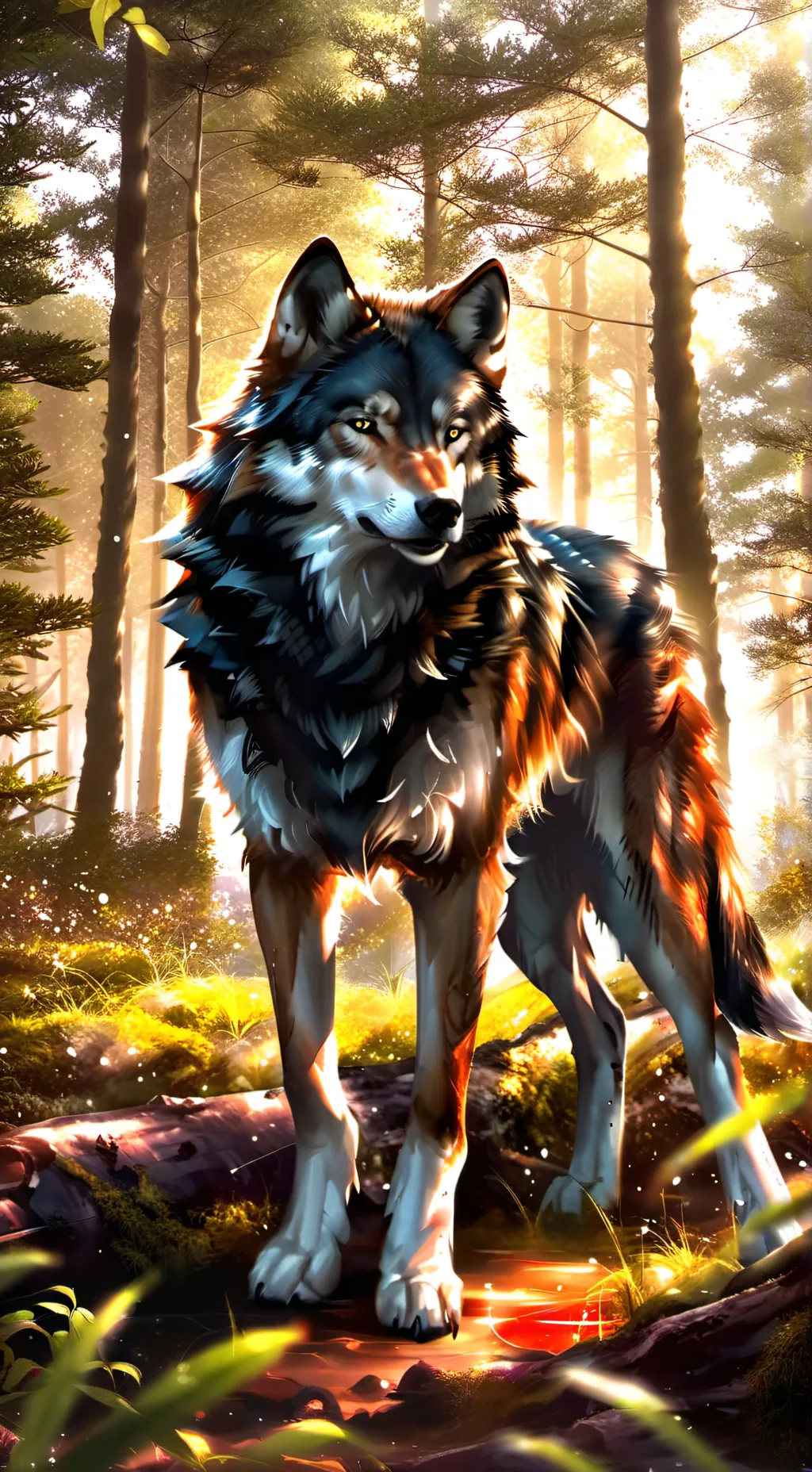 ai character: Wolf background