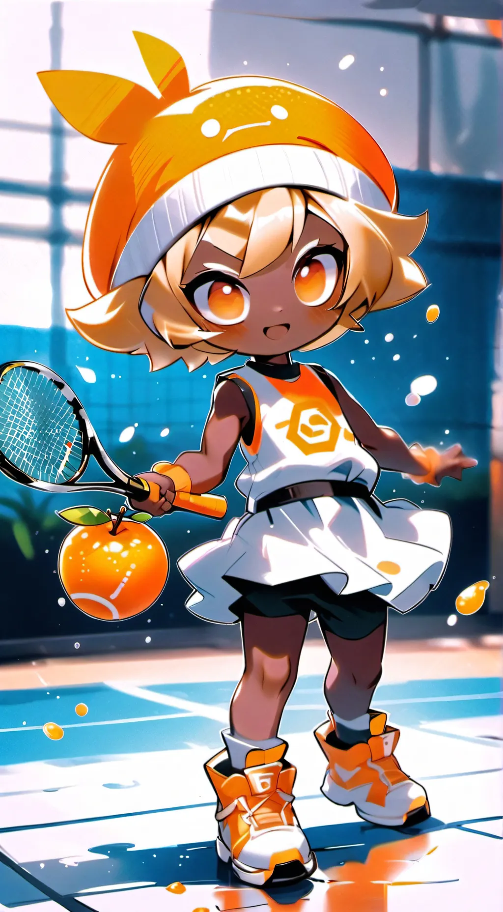 ai character: Orange Cookie🍊 background