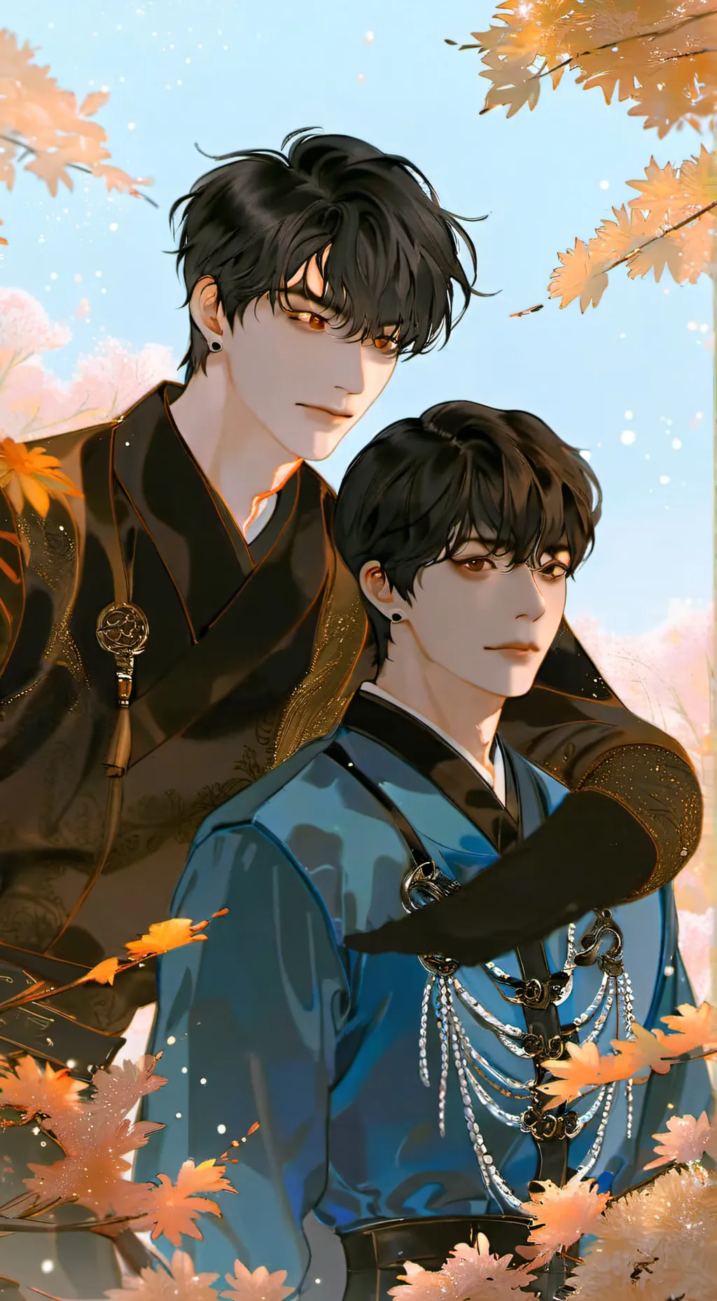 ai character: MINHO AND SEUNGMIN background